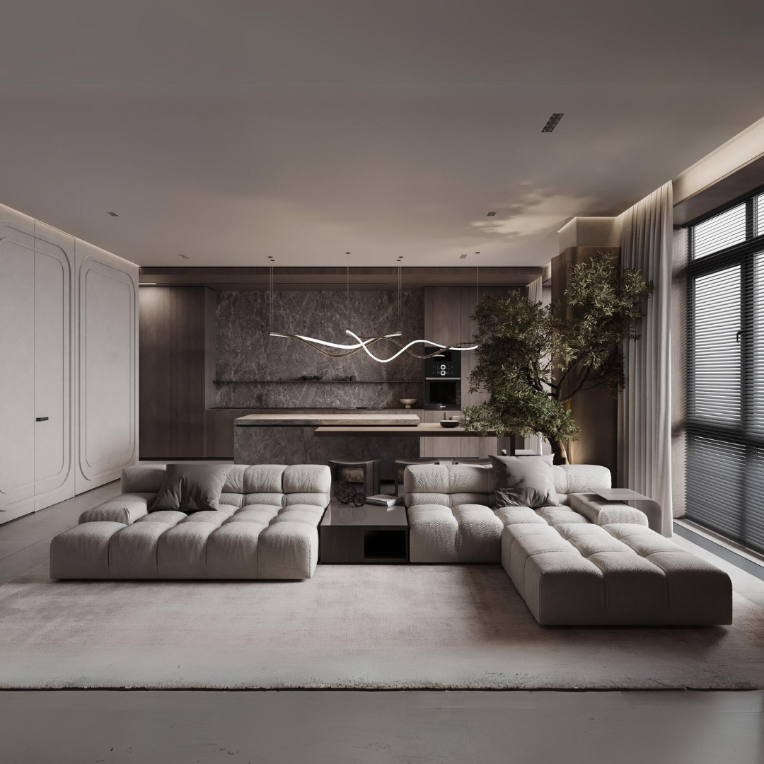 XL Chaise with Right Low Armrest for Tully Modular Corner Sofa