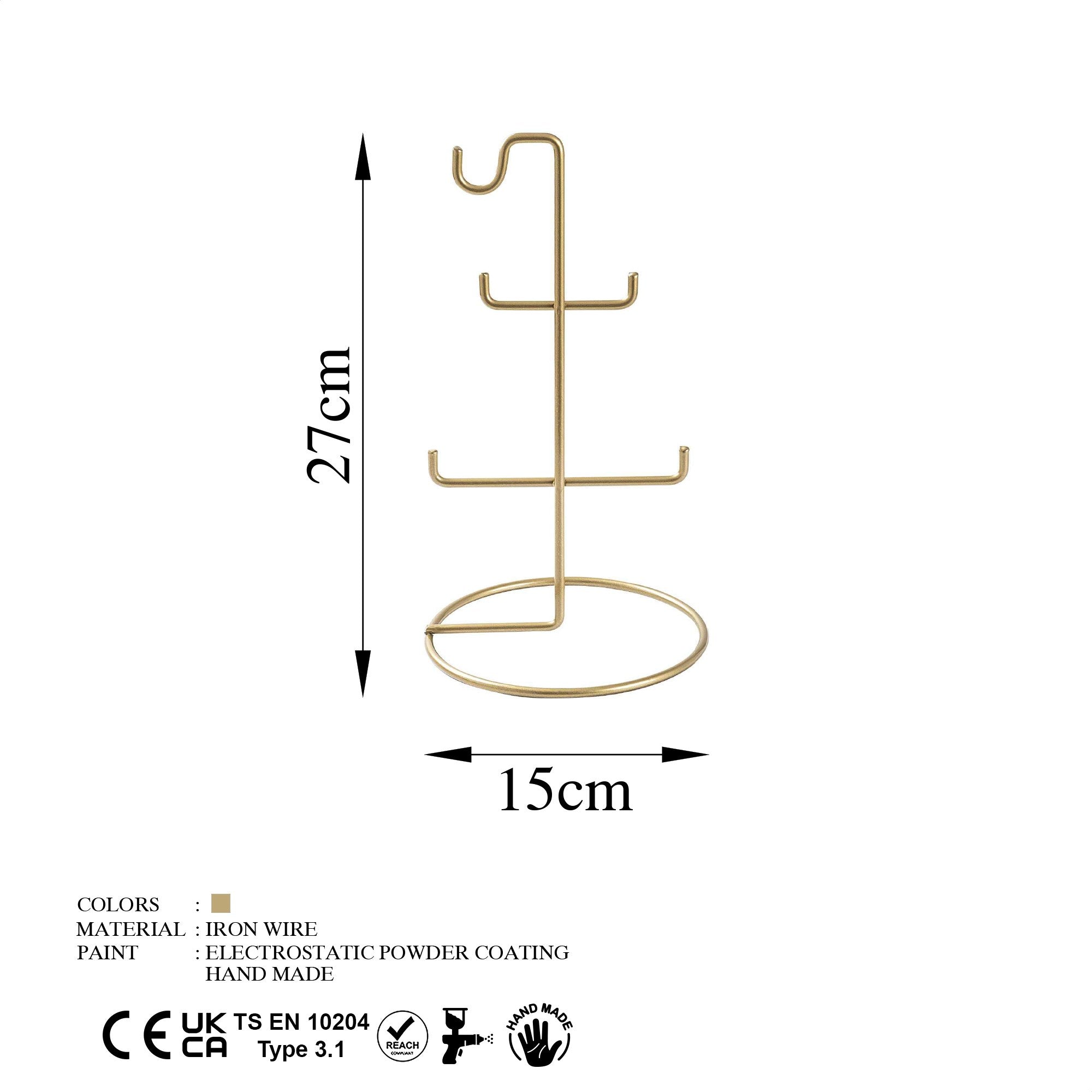 Jewellery Stand Organizer METAL | 498HFT1203