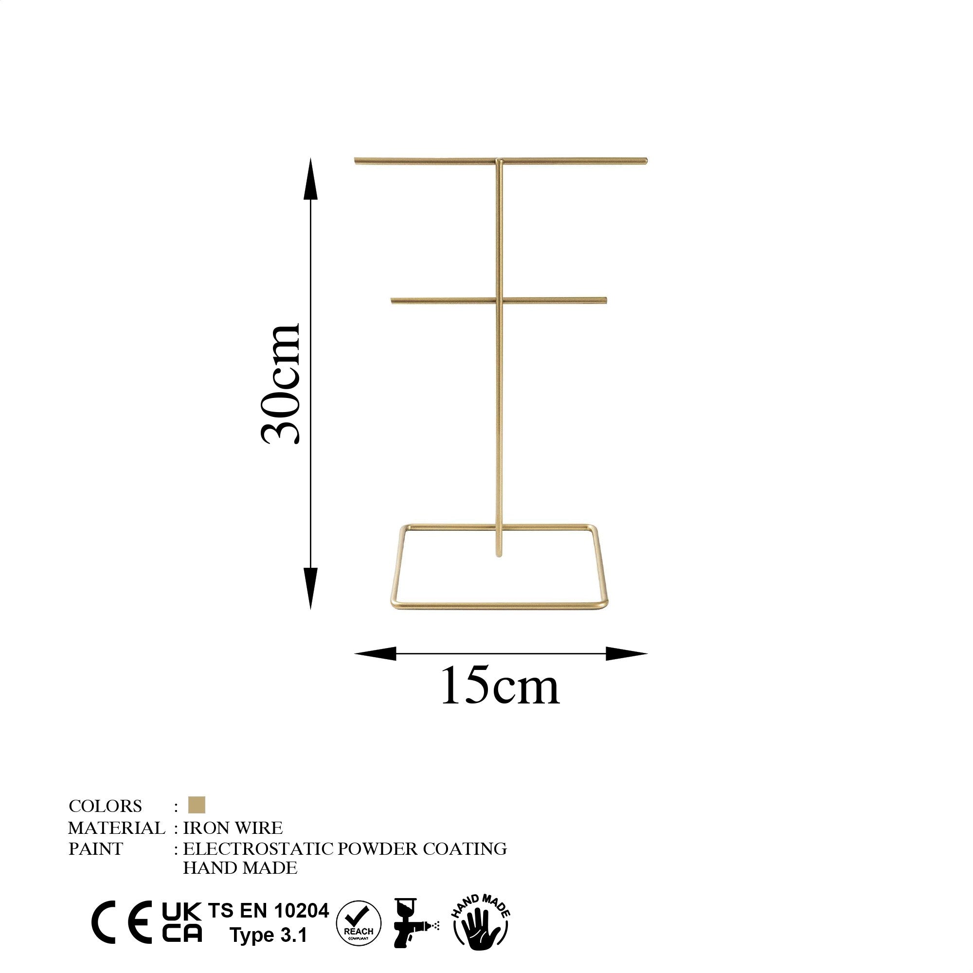 Jewellery Stand Organizer METAL | 498HFT1204