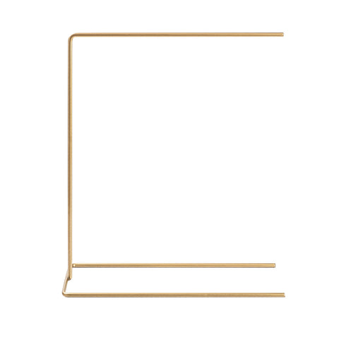 Goudkleurige sieradenstandaard van metaal – 25 × 30 cm