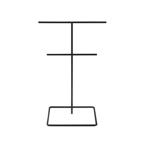 Zwarte sieradenstandaard van metaal – 30 cm