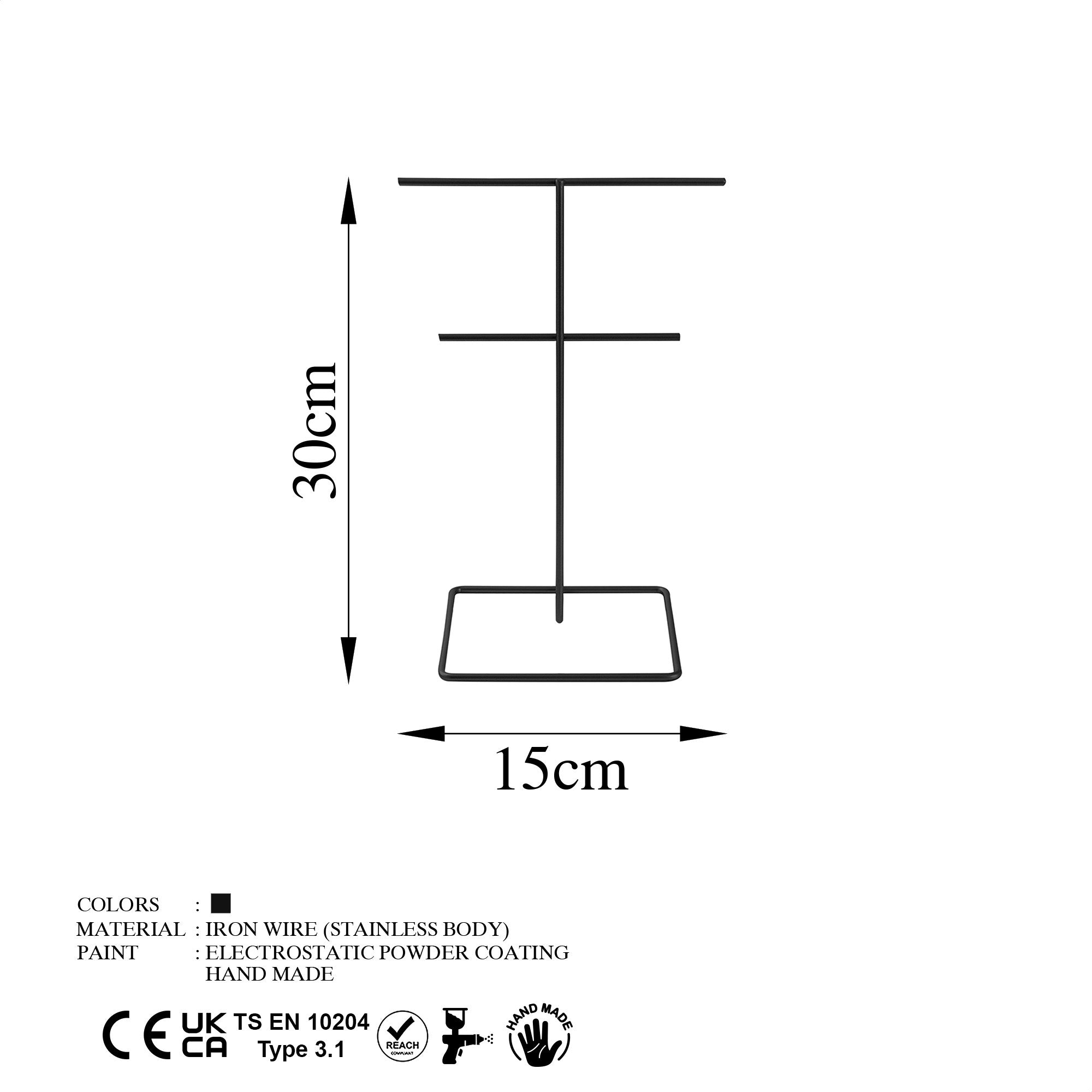 Jewellery Stand Organizer METAL | 498HFT1216
