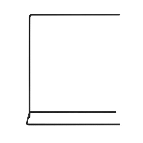 Zwarte sieradenstandaard van metaal – 25 × 30 cm