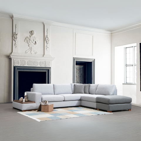Loop – Grey
Light Grey L Shape Corner Sofa | Designer Sectional for Living Room