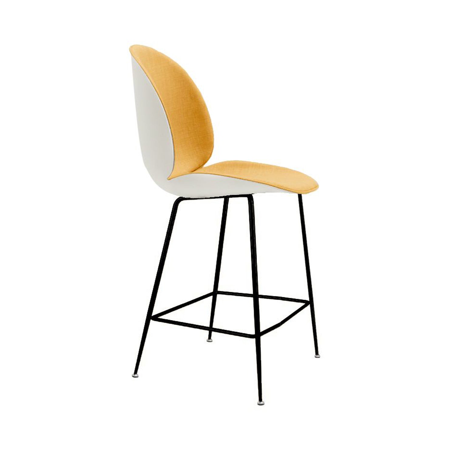 The Beetle bar stool in Plastic and Fabric - Gubi Inspiration
