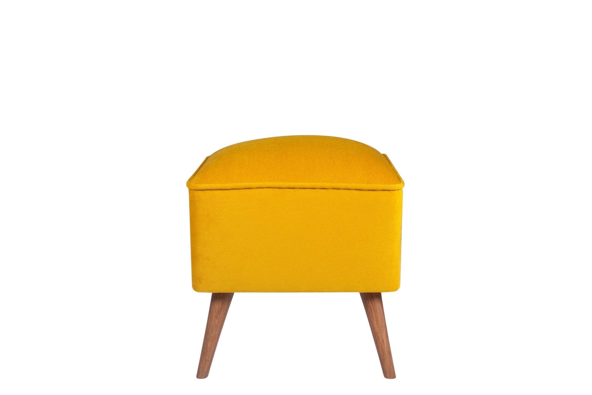 New Bern - Yellow Pouffe – Modern Upholstered Ottoman