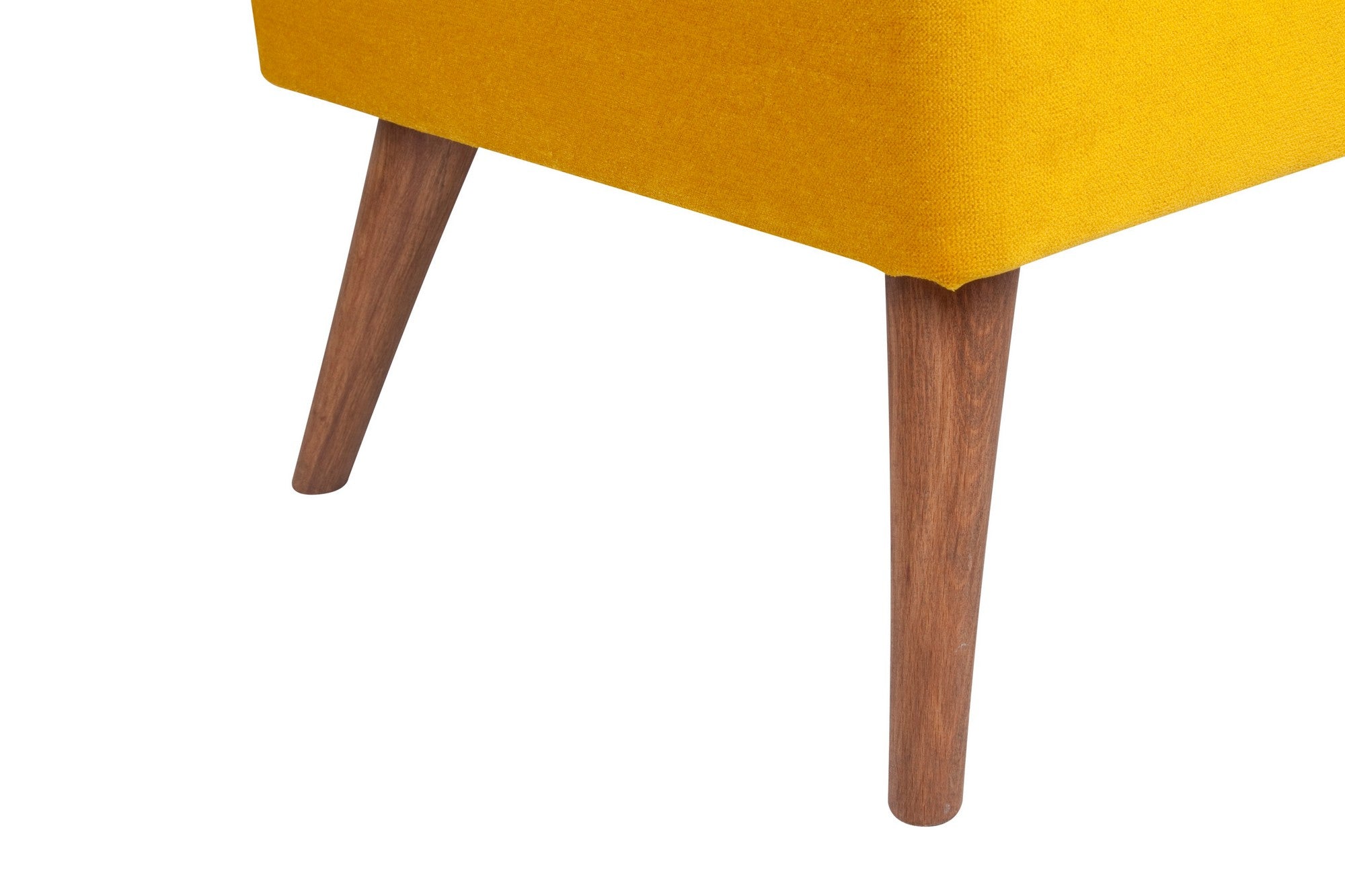 New Bern - Yellow Pouffe – Modern Upholstered Ottoman