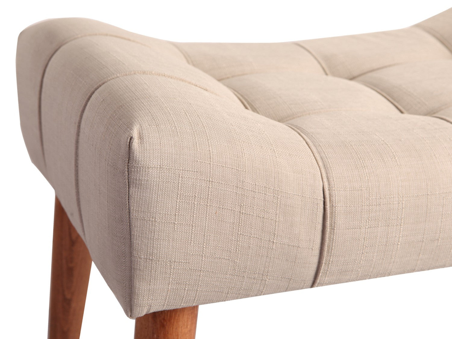 New Cool - Cream Pouffe – Modern Upholstered Ottoman