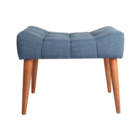 New Cool - Saxe  Blue Pouffe – Modern Upholstered Ottoman