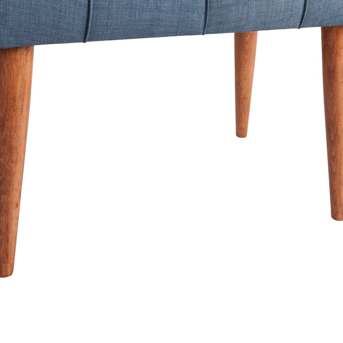 New Cool - Saxe  Blue Pouffe – Modern Upholstered Ottoman