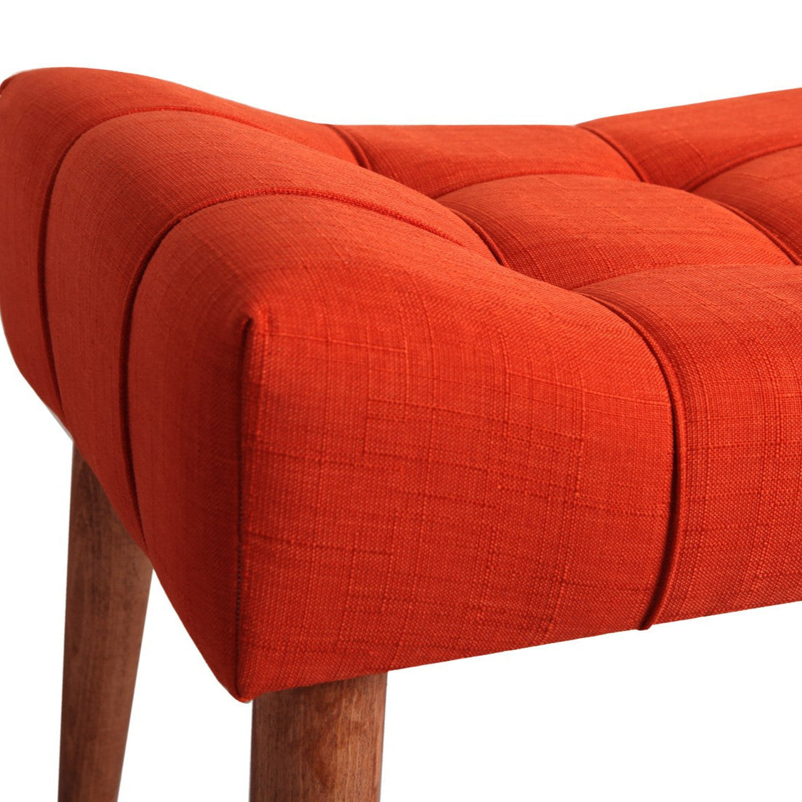 New Cool - Tile Red Pouffe – Modern Upholstered Ottoman