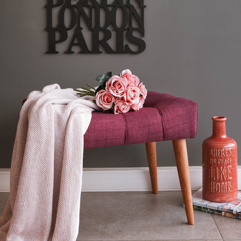 New Cool - Purple Pouffe – Modern Upholstered Ottoman