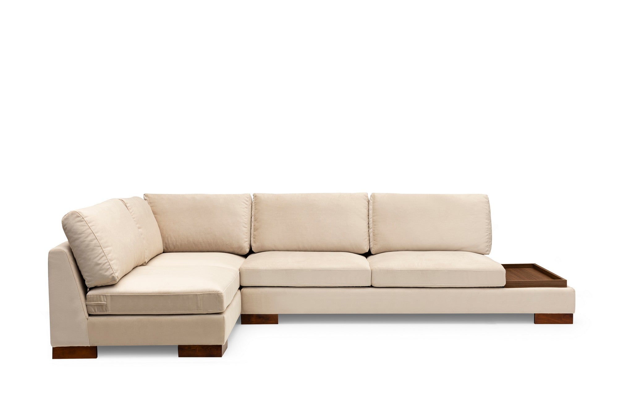 Tulip – Beige L Shape Corner Sofa | Designer Sectional for Living Room