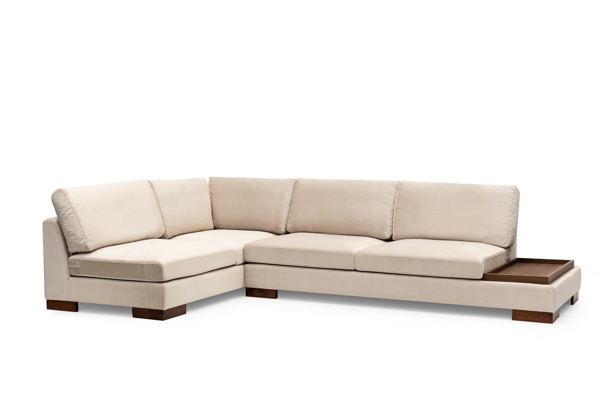 Tulip – Beige L Shape Corner Sofa | Designer Sectional for Living Room