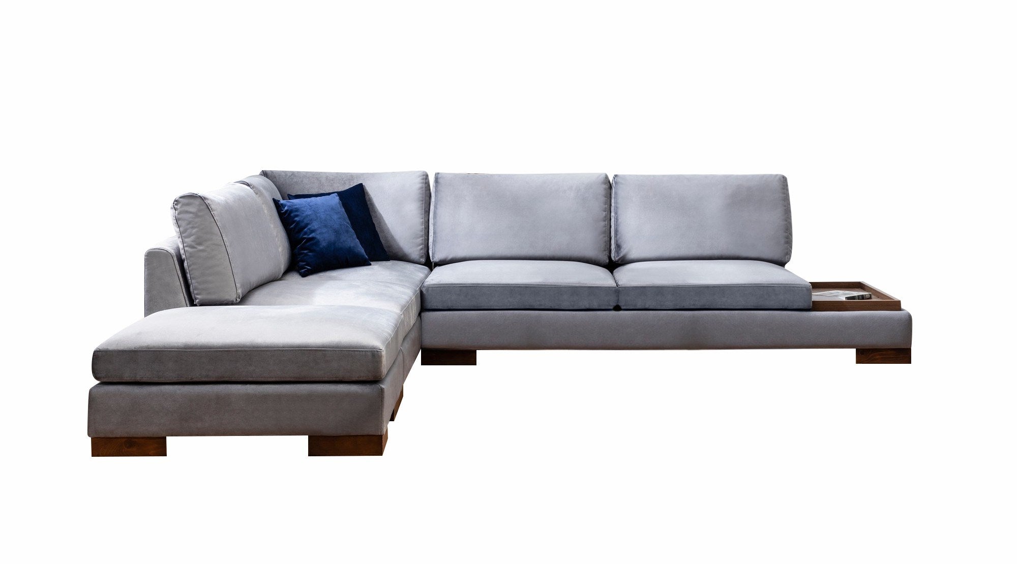 Tulip – Dark Grey L Shape Corner Sofa | Designer Sectional for Living Room