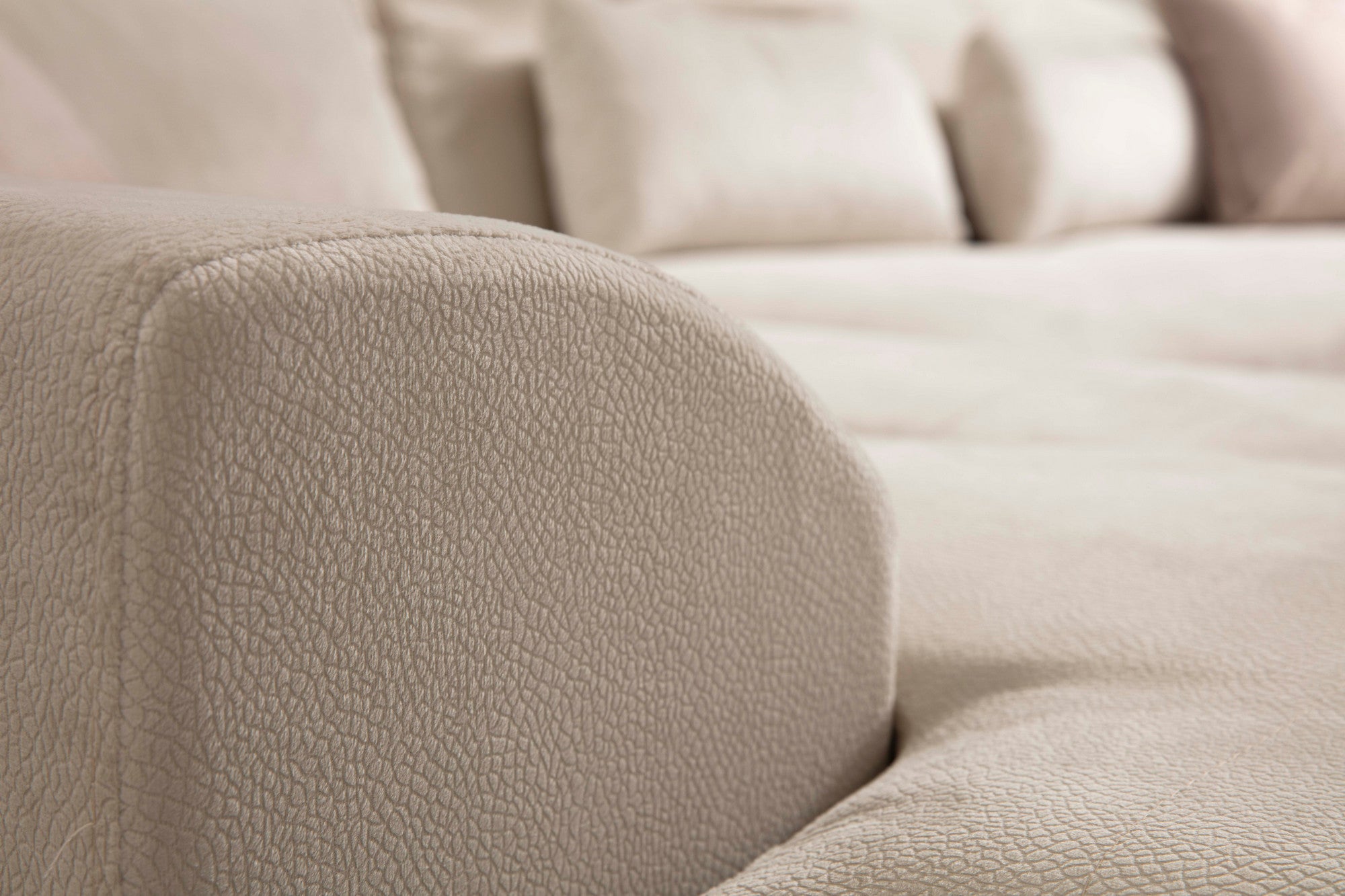 Frido – Ecru L Shape Corner Sofa | Designer Sectional for Living Room