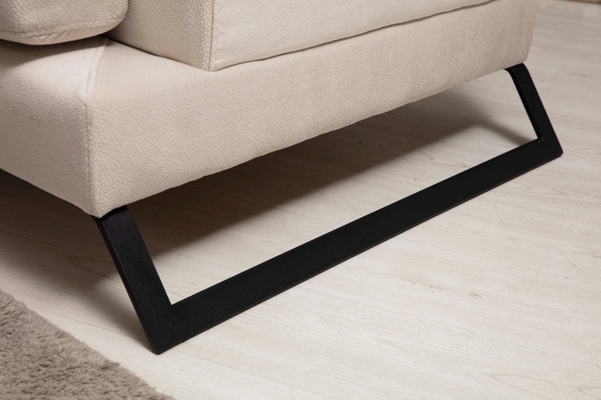 Frido – Ecru L Shape Corner Sofa | Designer Sectional for Living Room