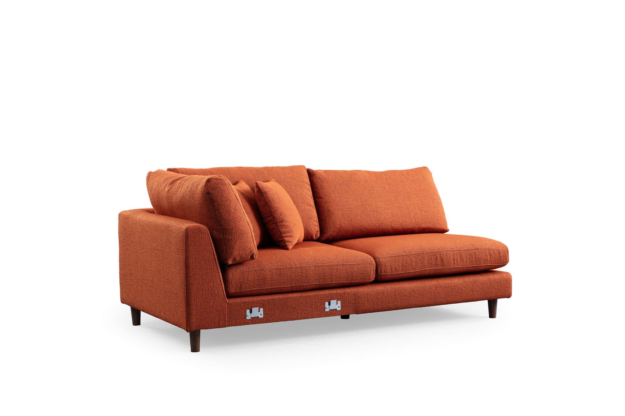 New – Orange L Shape Corner Sofa | Designer Sectional for Living Room