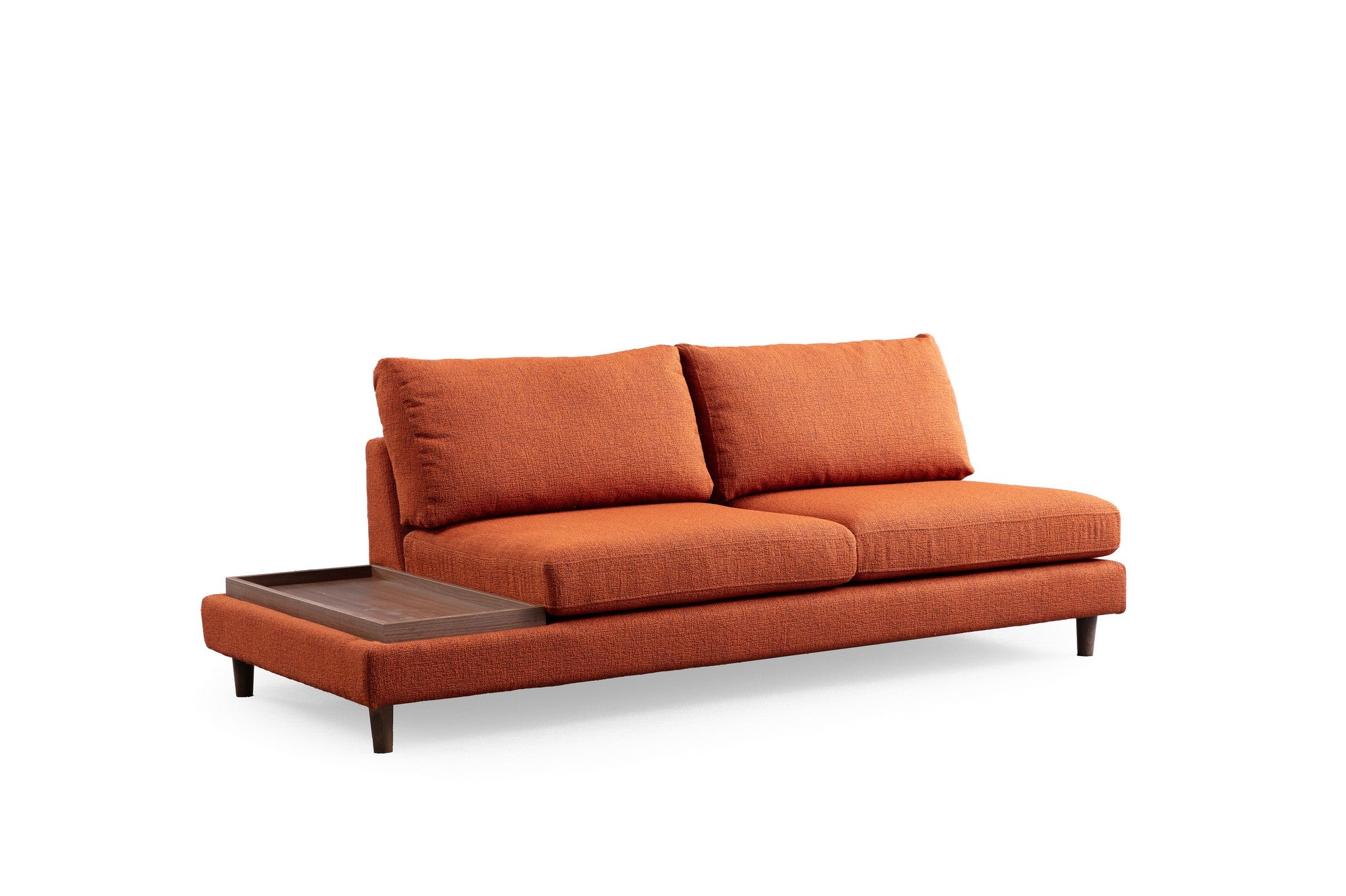 New – Orange L Shape Corner Sofa | Designer Sectional for Living Room