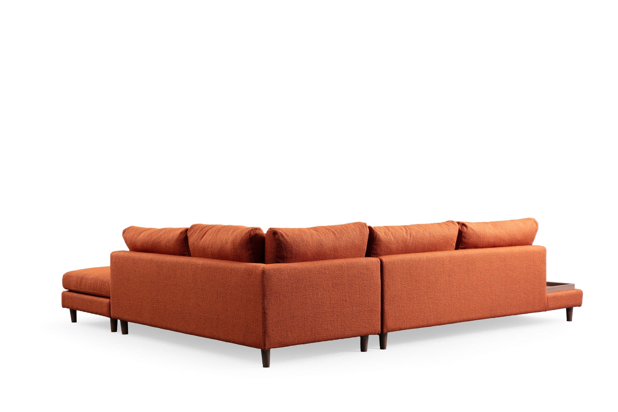 New – Orange L Shape Corner Sofa | Designer Sectional for Living Room