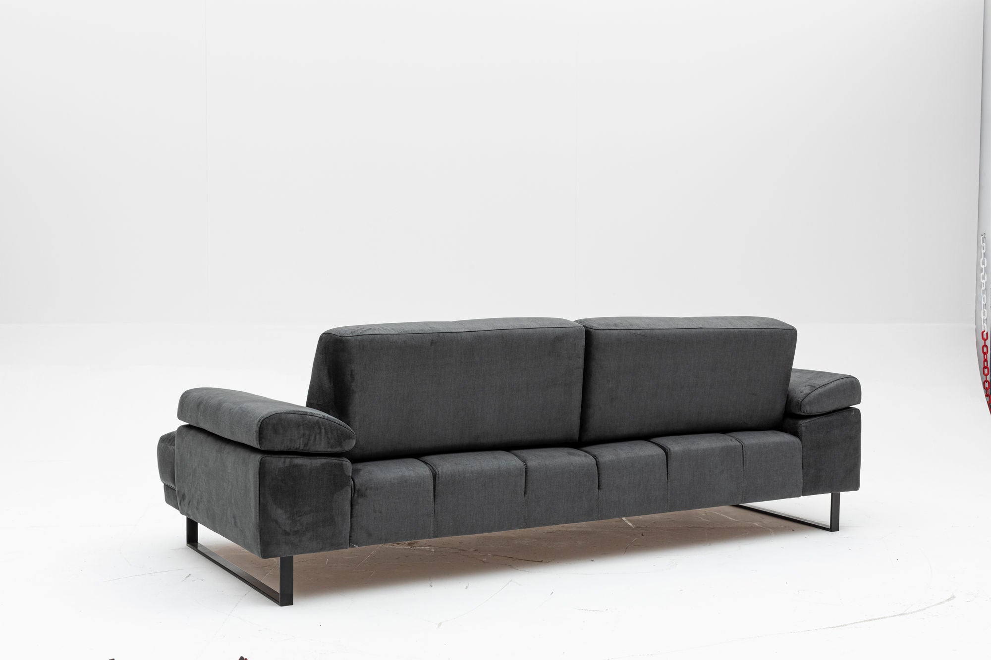 Mustang - Anthracite 3-Seater Sofa - Anthracite