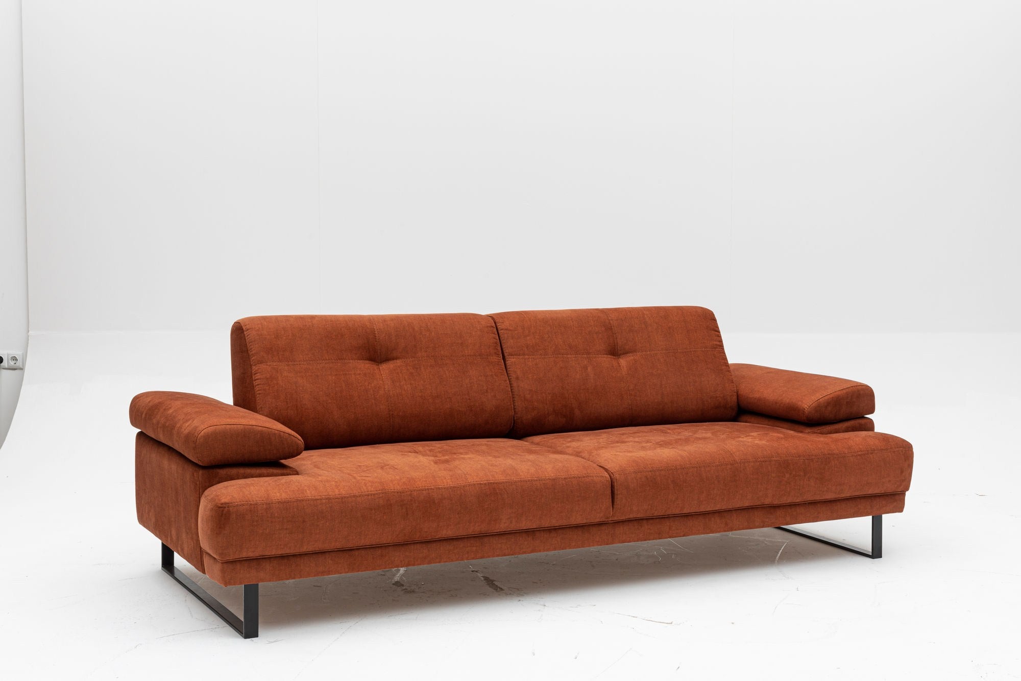 Mustang - Orange 3-Seater Sofa - Orange
