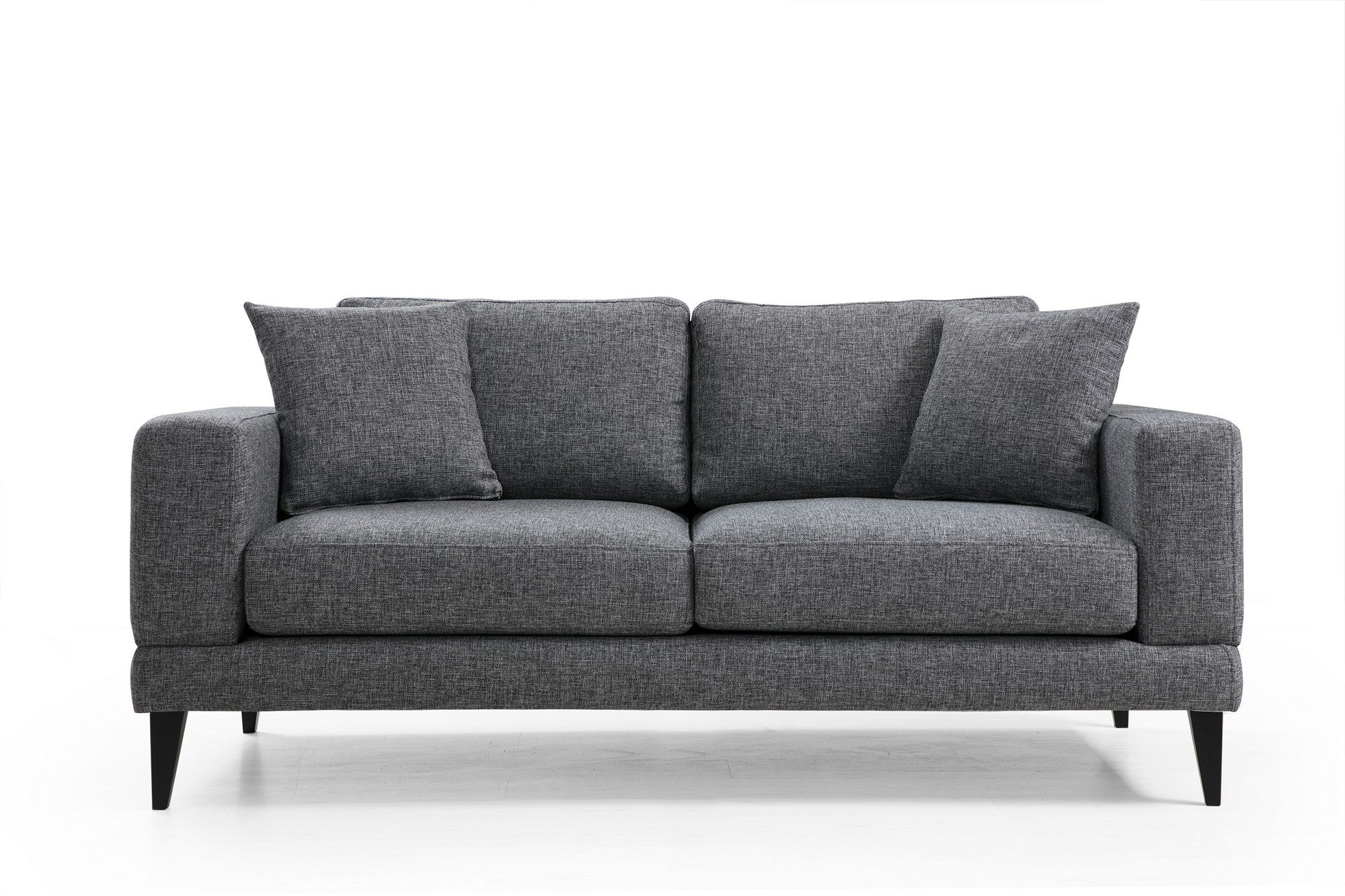Nordic – Dark Grey 2 Seater Sofa | Compact Modern Couch for Two