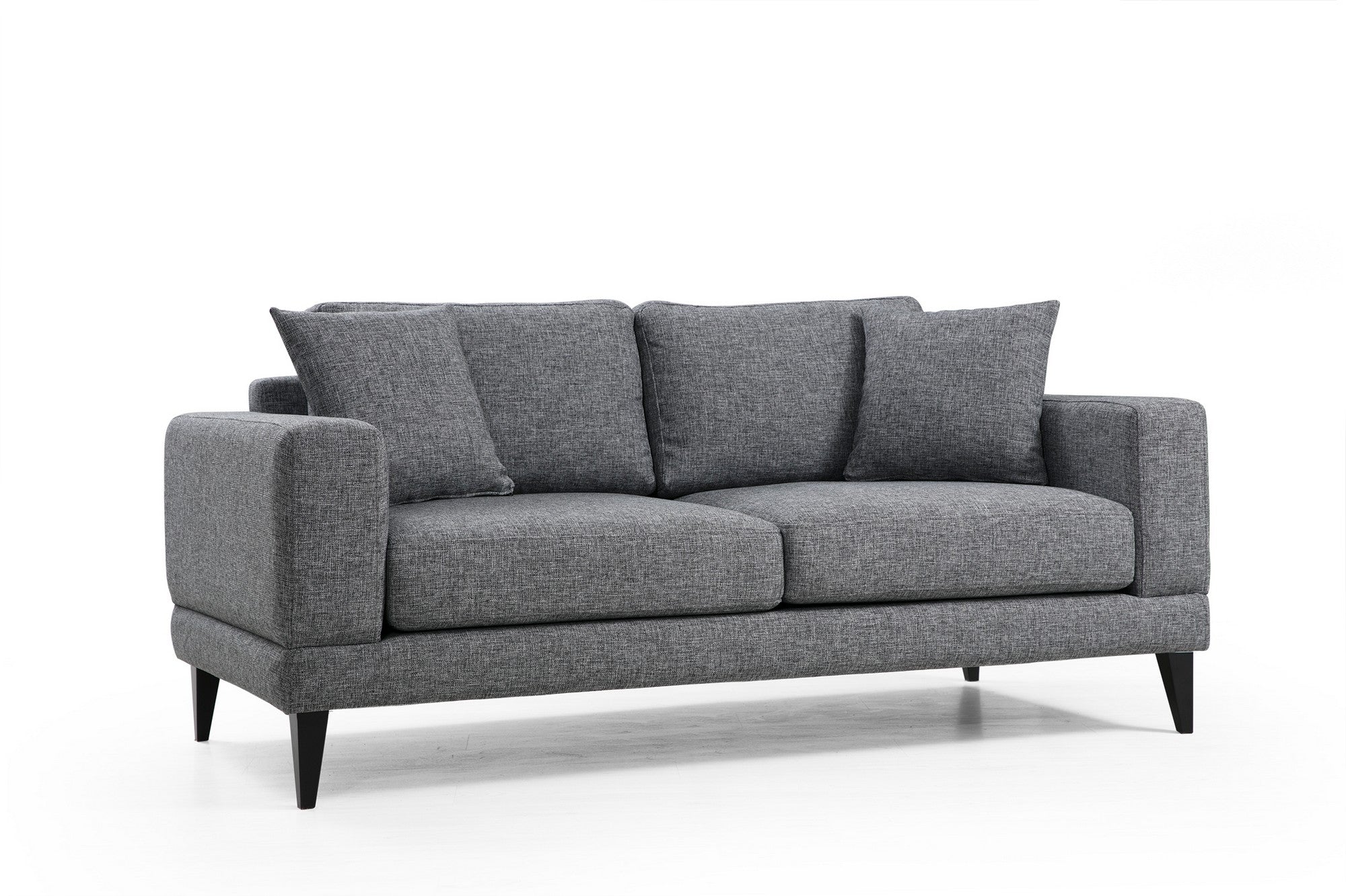Nordic – Dark Grey 2 Seater Sofa | Compact Modern Couch for Two