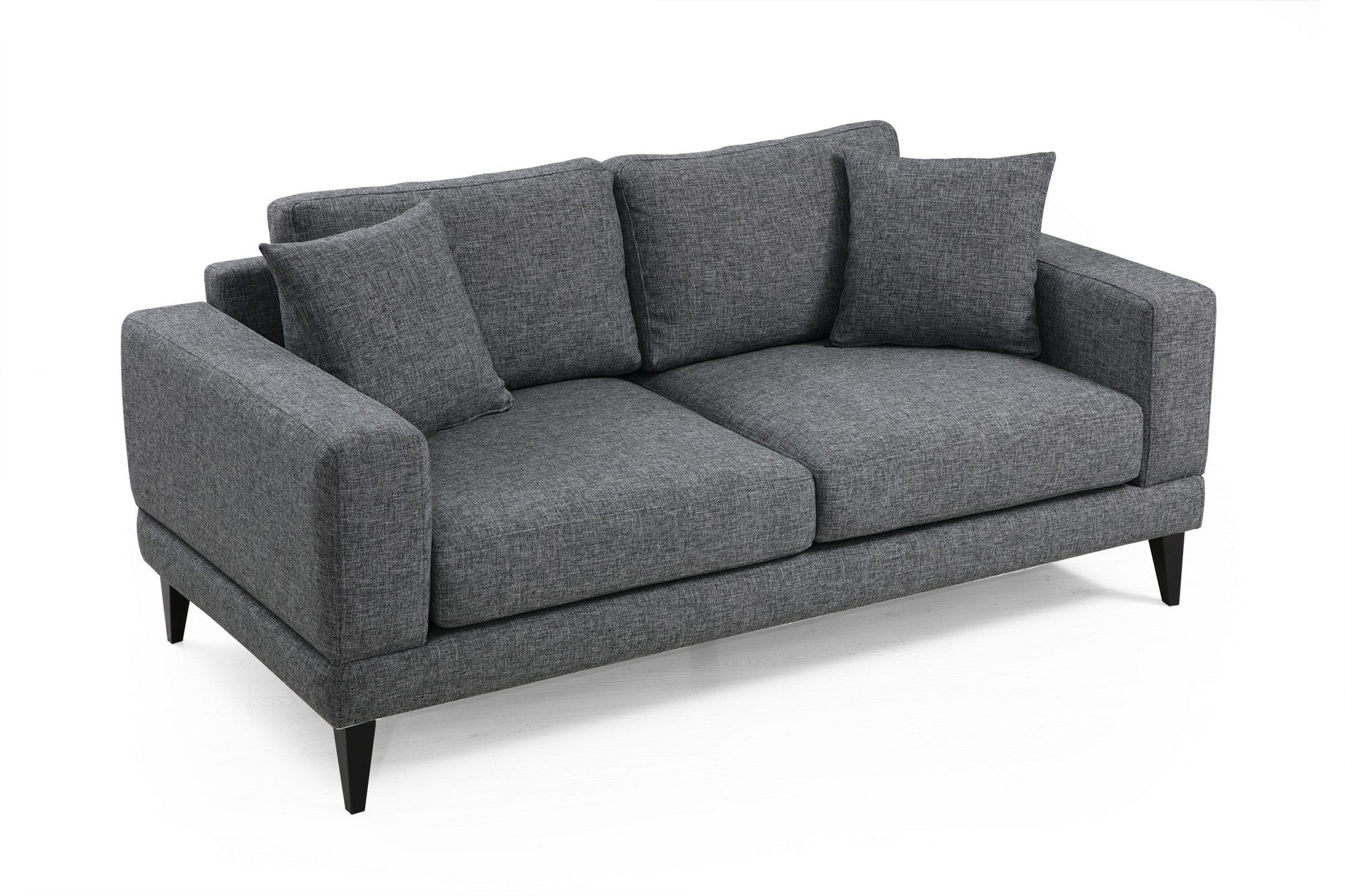 Nordic – Dark Grey 2 Seater Sofa | Compact Modern Couch for Two