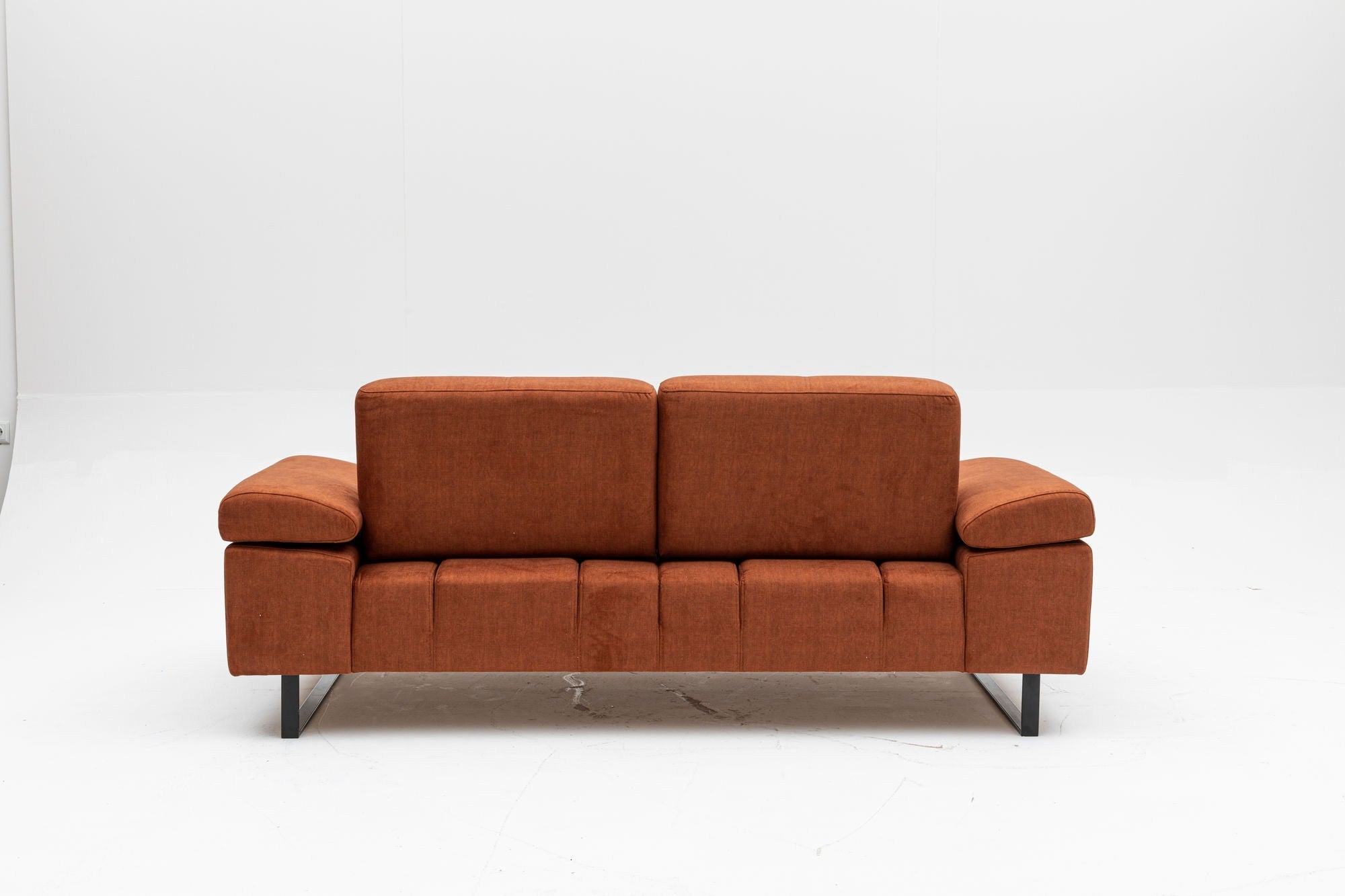 Mustang Orange Two-Seater Sofa Bed