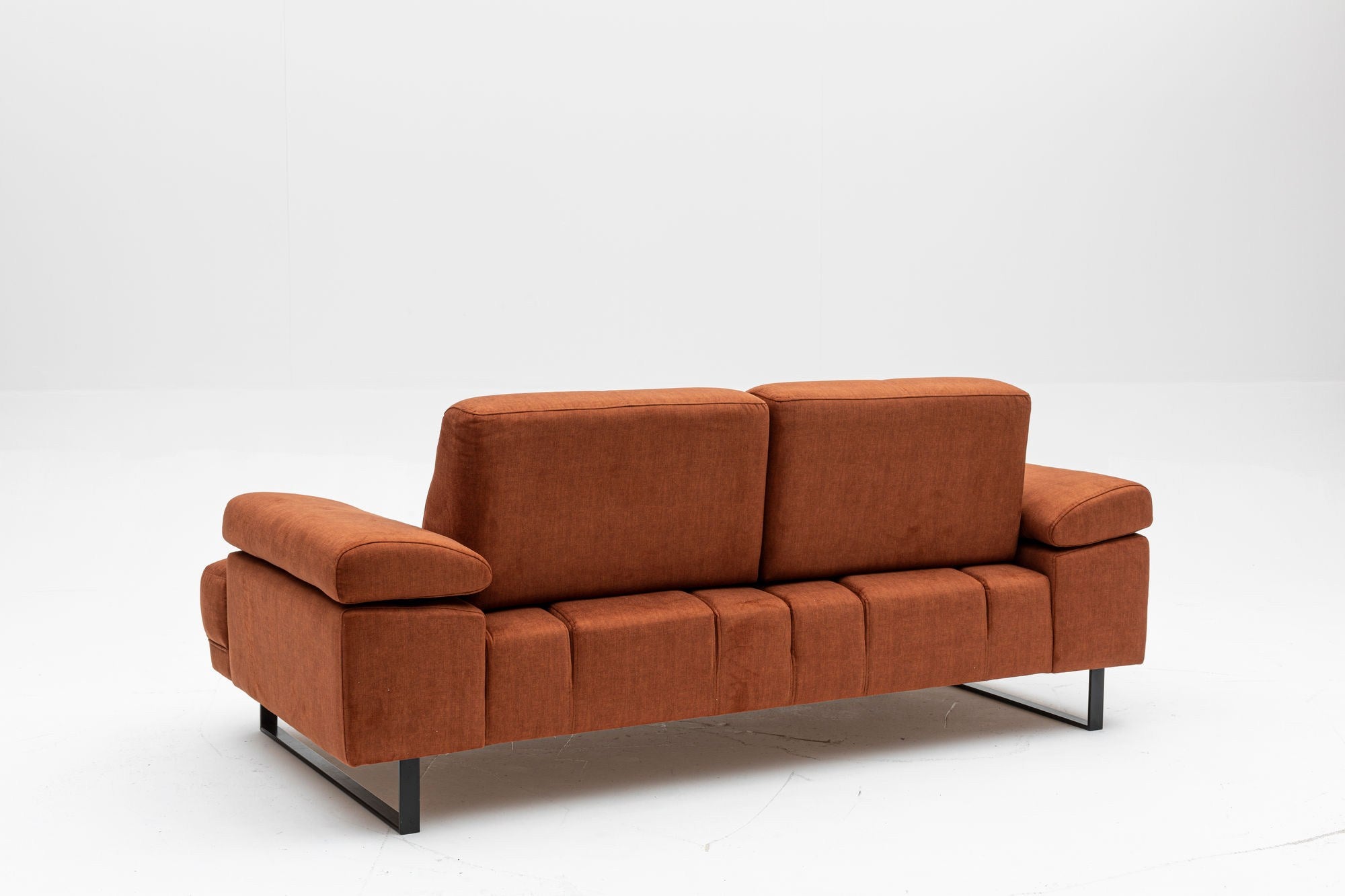 Mustang Orange Two-Seater Sofa Bed