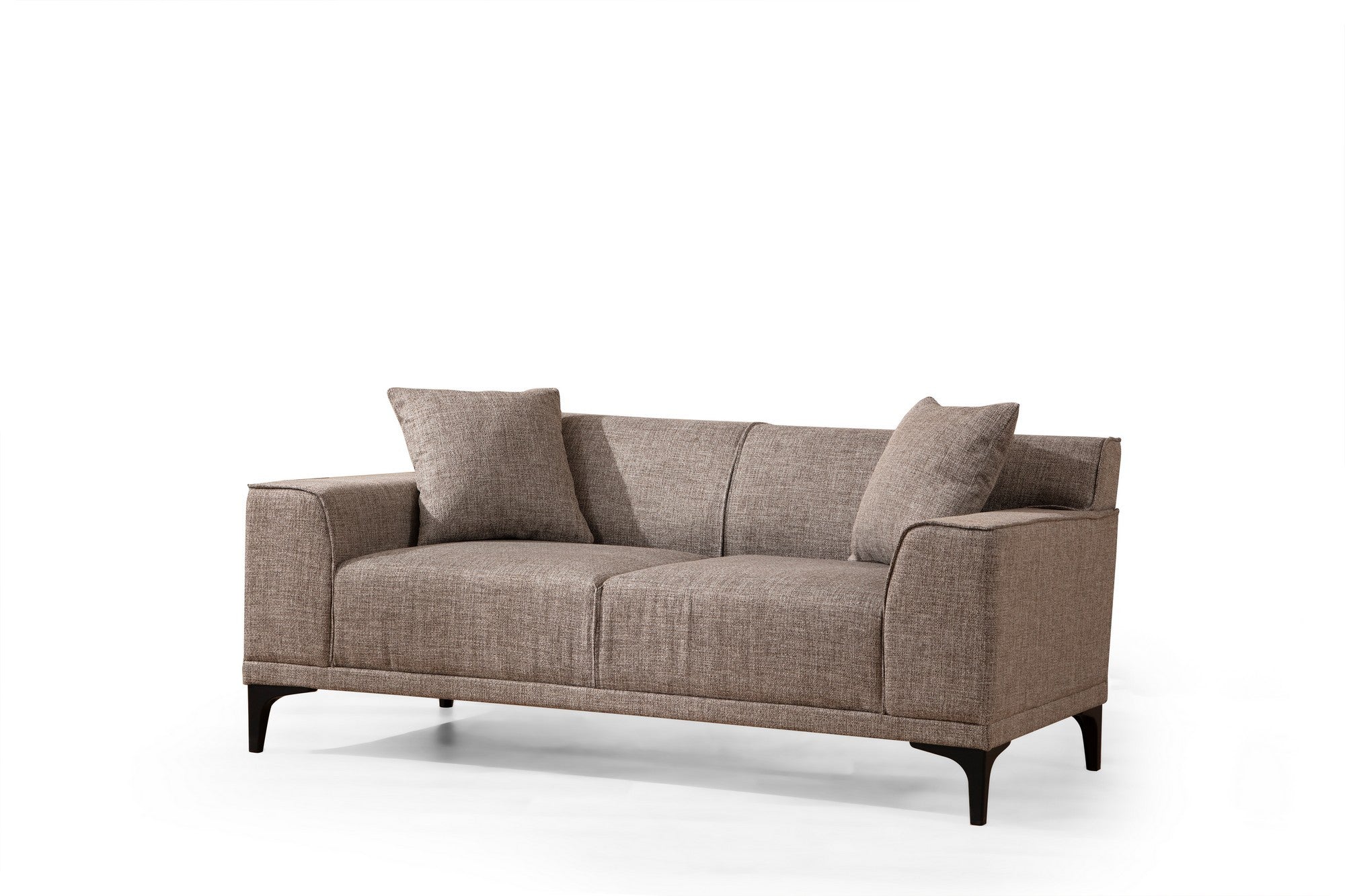 Petra – Fawn 2 Seater Sofa | Compact Modern Couch for Two