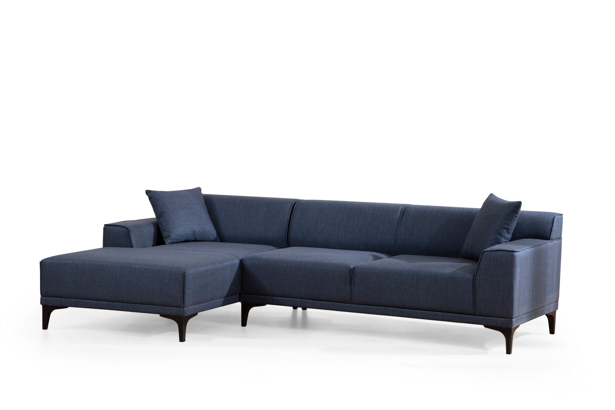 Petra – Blue L Shape Corner Sofa | Designer Sectional for Living Room