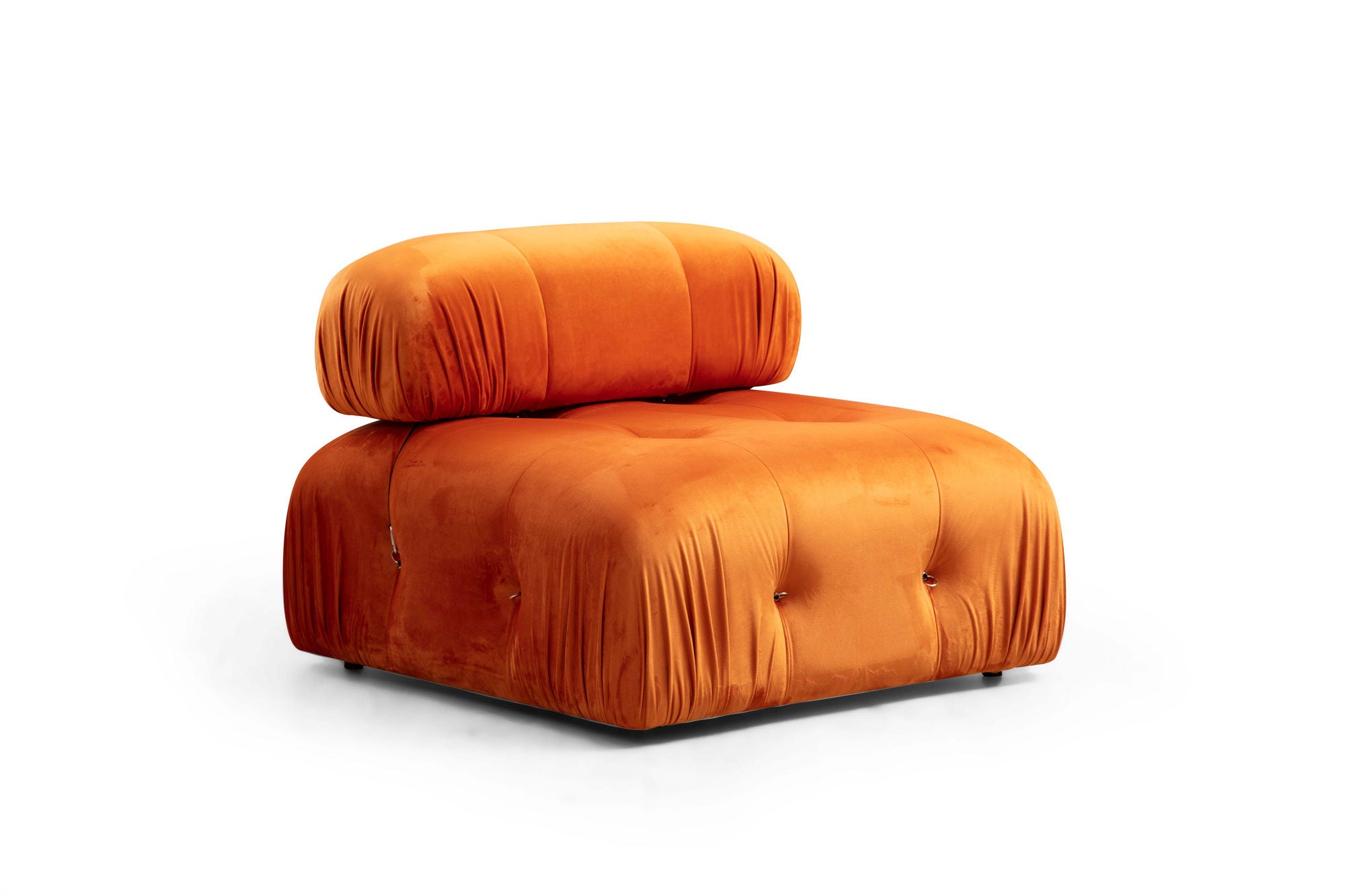 Bubble – Orange L Shape Corner Sofa | Designer Sectional for Living Room
