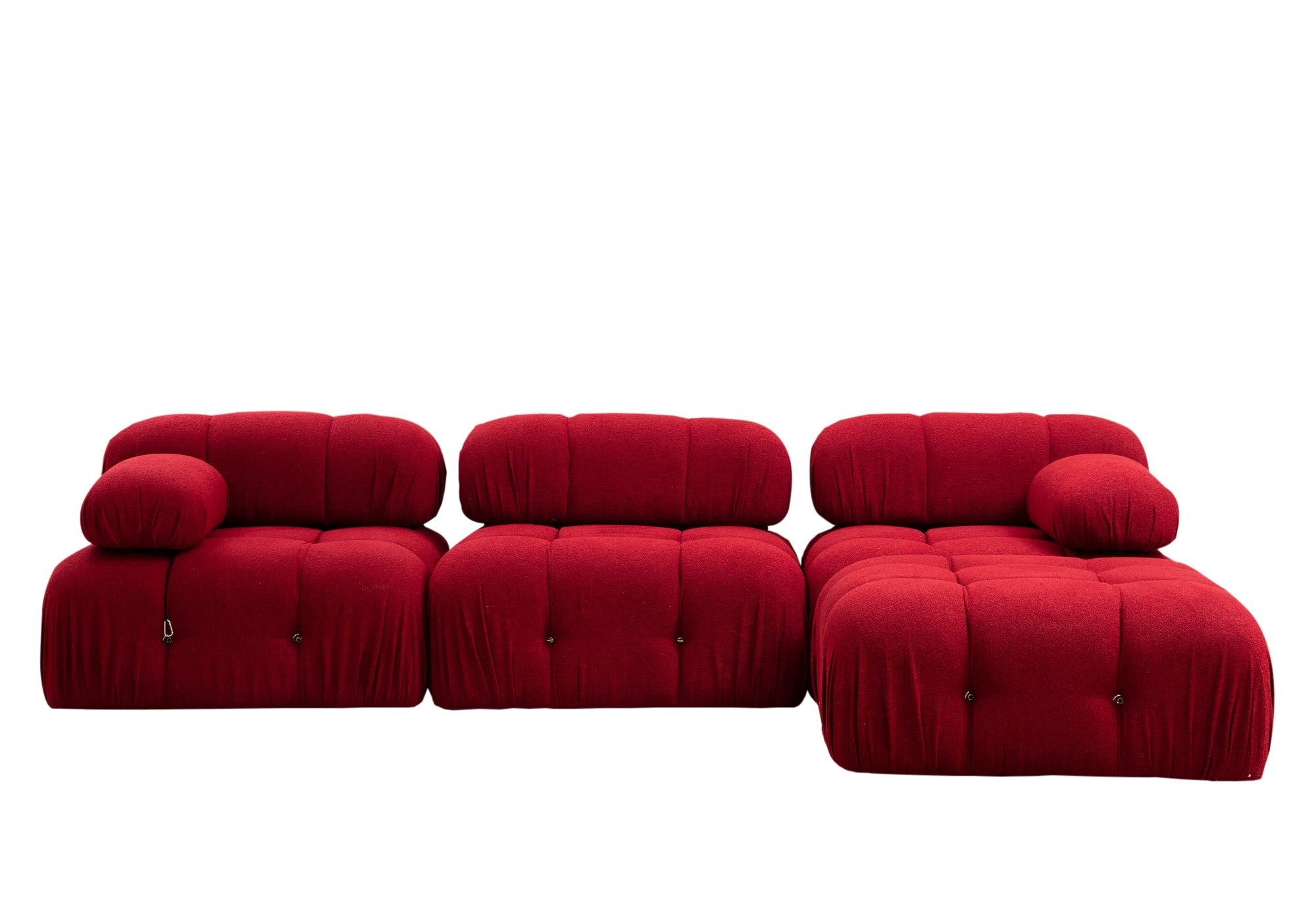 Bubble – Red L Shape Corner Sofa | Designer Sectional for Living Room