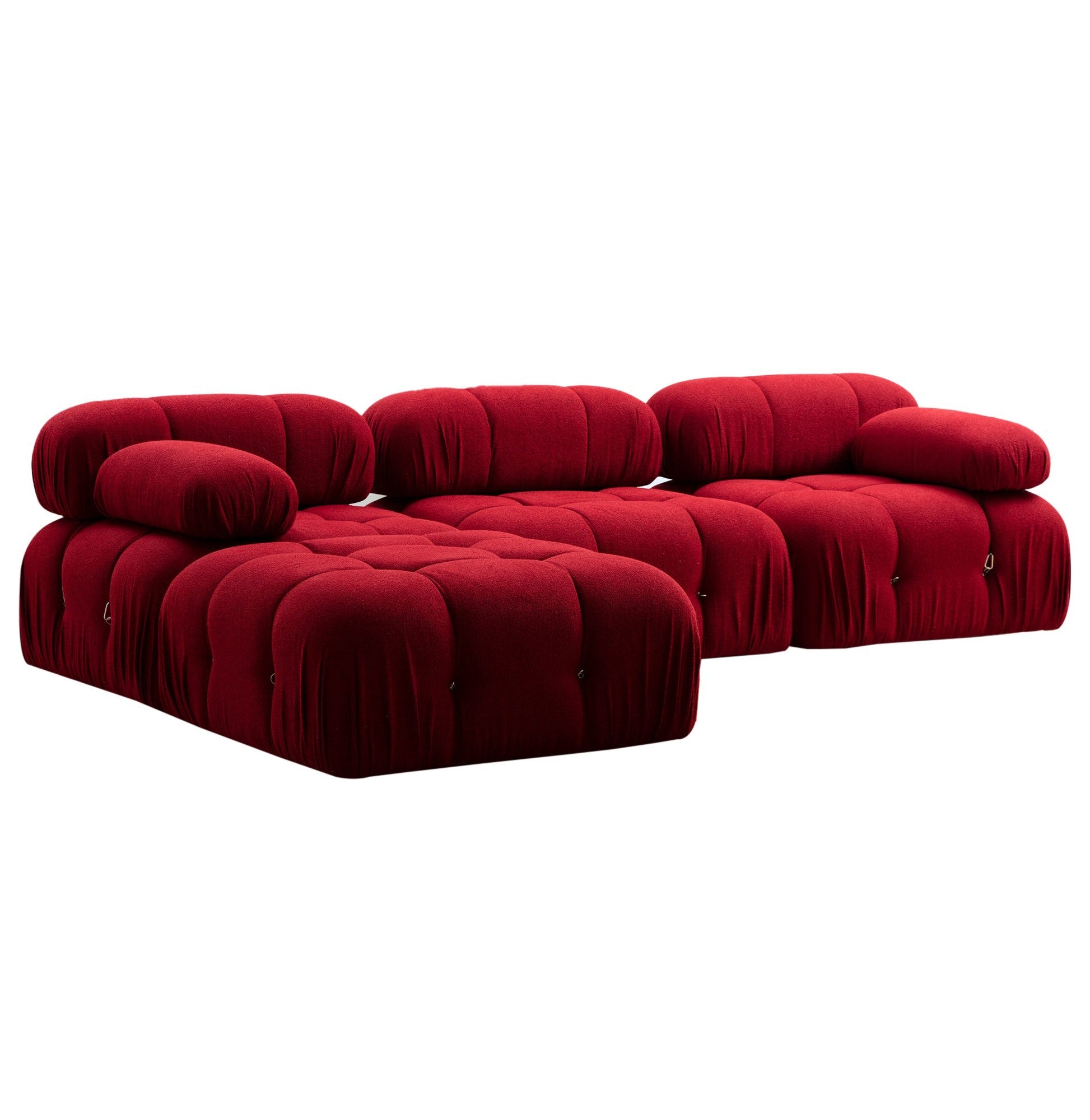 Bubble – Red L Shape Corner Sofa | Designer Sectional for Living Room