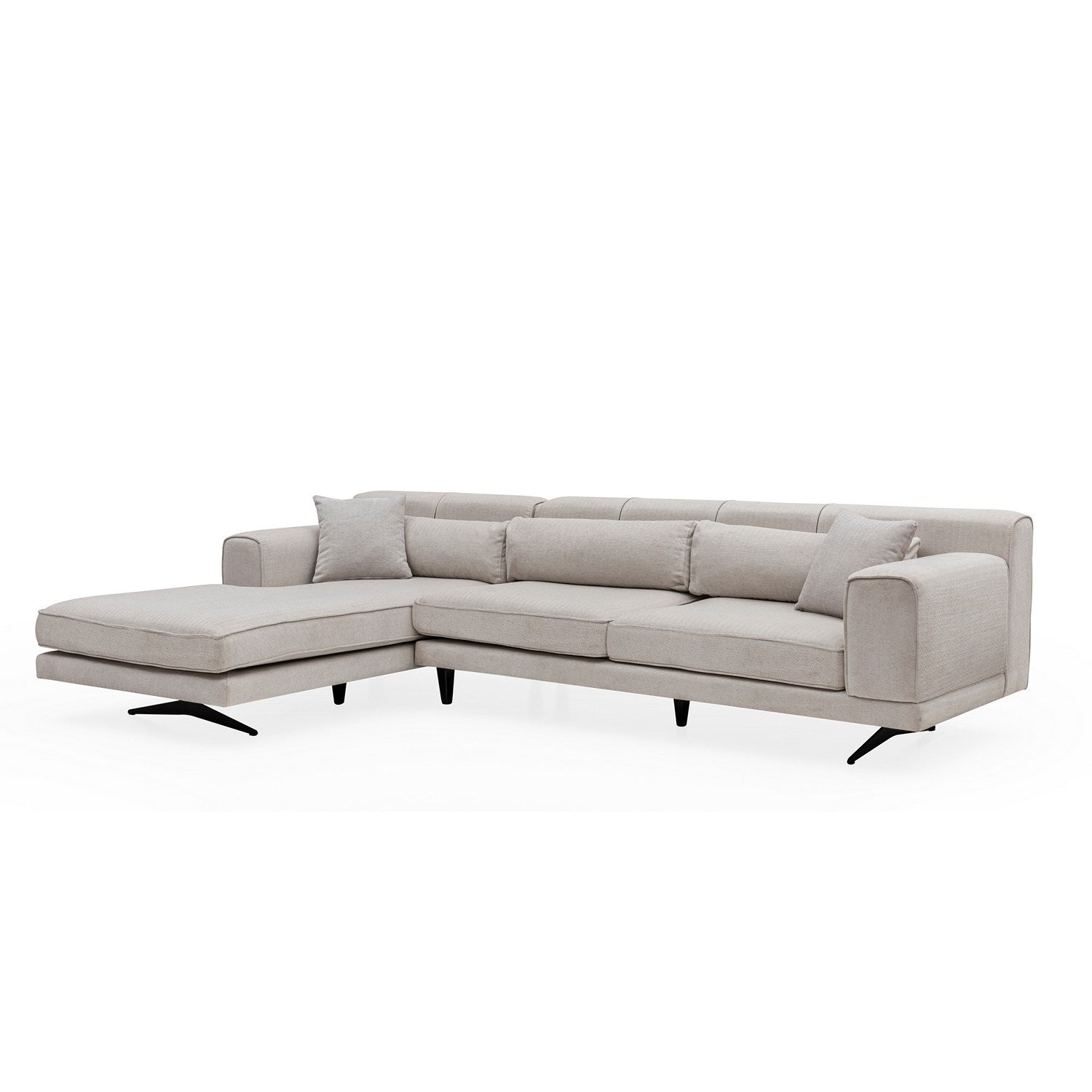 Jivago – Beige L Shape Corner Sofa | Designer Sectional for Living Room
