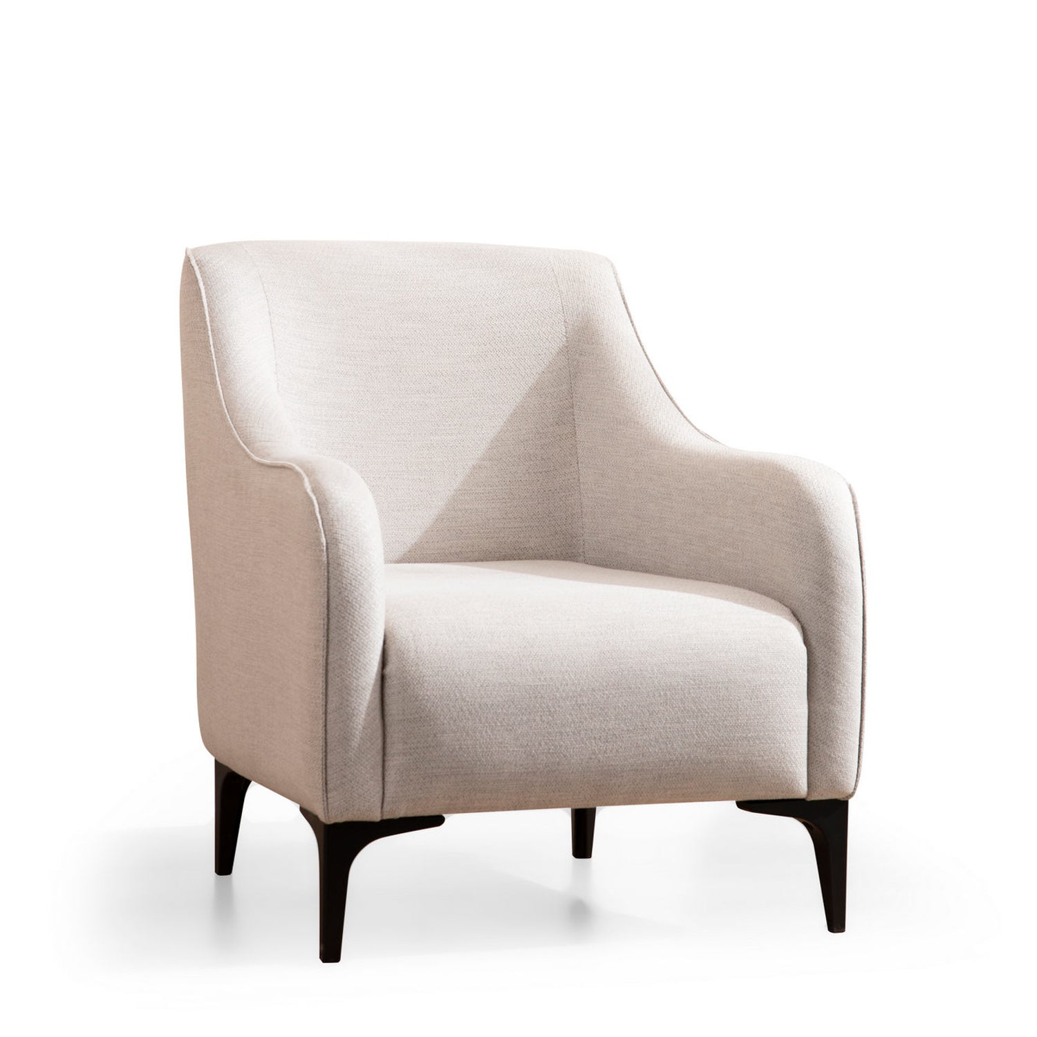 Belissimo  | Off White Wing Chair – Designer Lounge Armchair