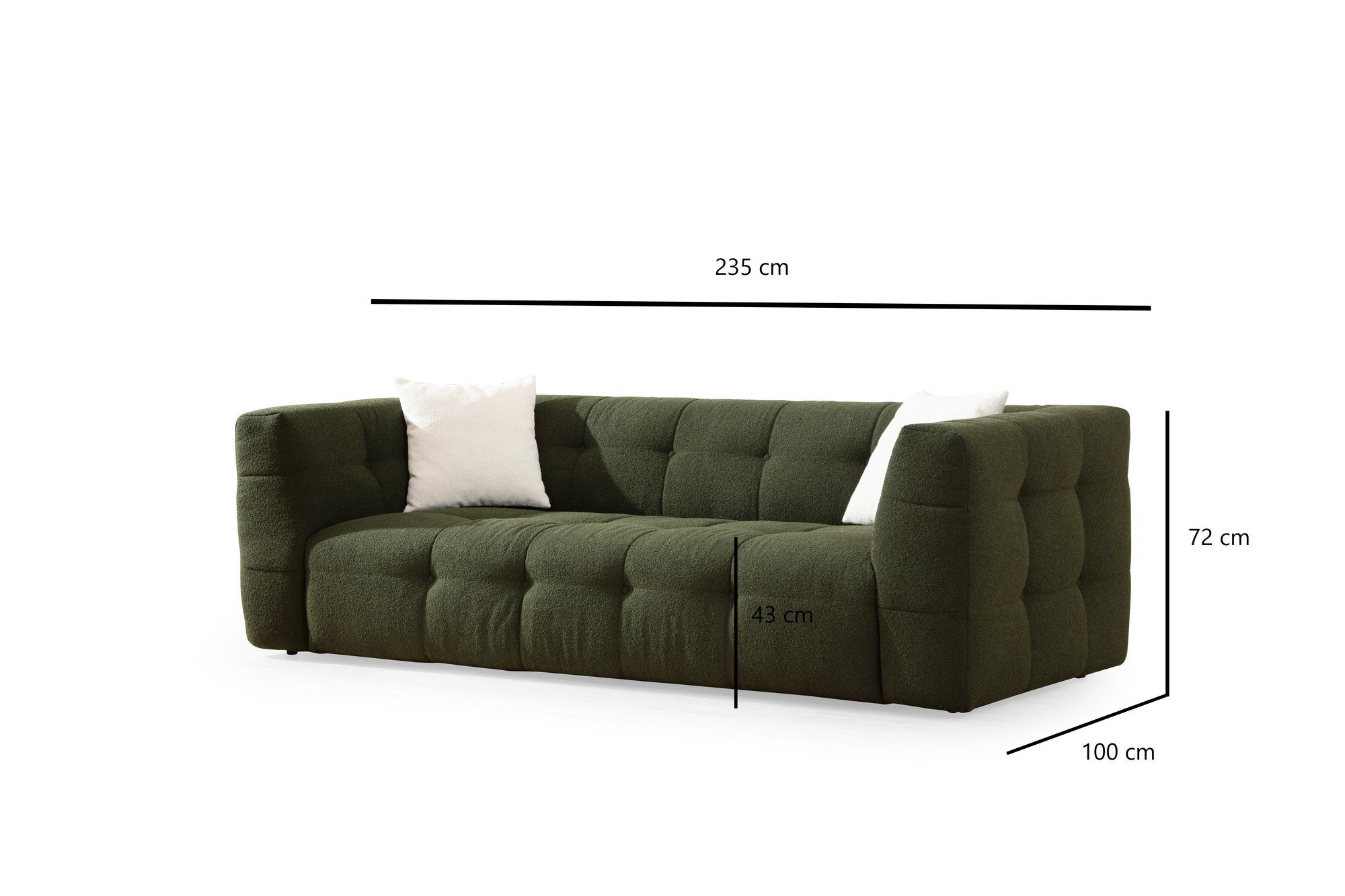 Cady – Original tufted 3 Seater Sofa |Comfortable sofa