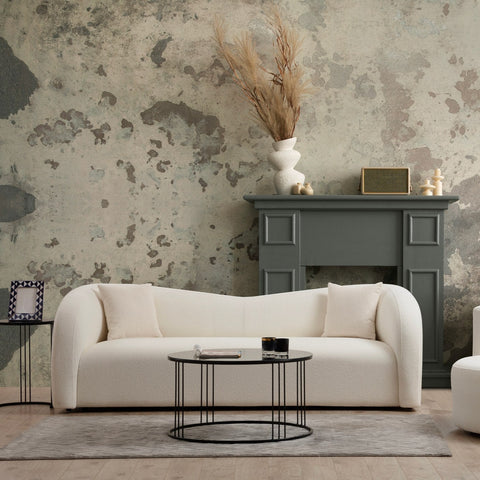 Asos Modern 3 Seater Sofa- cream fabric | Original Modern sofa