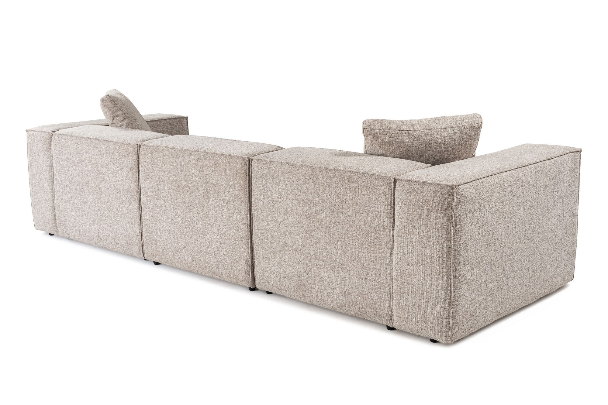 Lora – Mocha L Shape Corner Sofa | Designer Sectional for Living Room