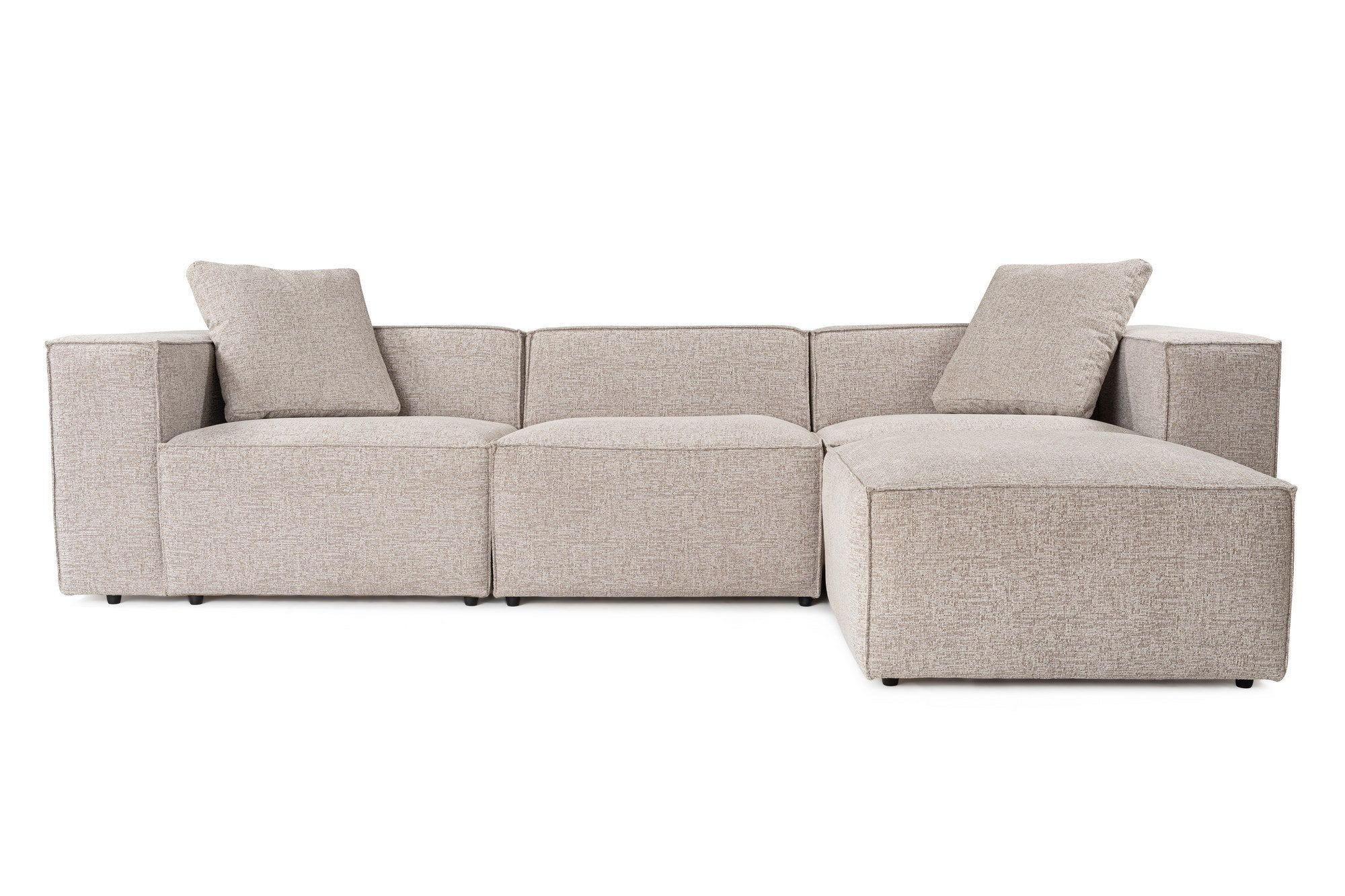 Lora – Mocha L Shape Corner Sofa | Designer Sectional for Living Room