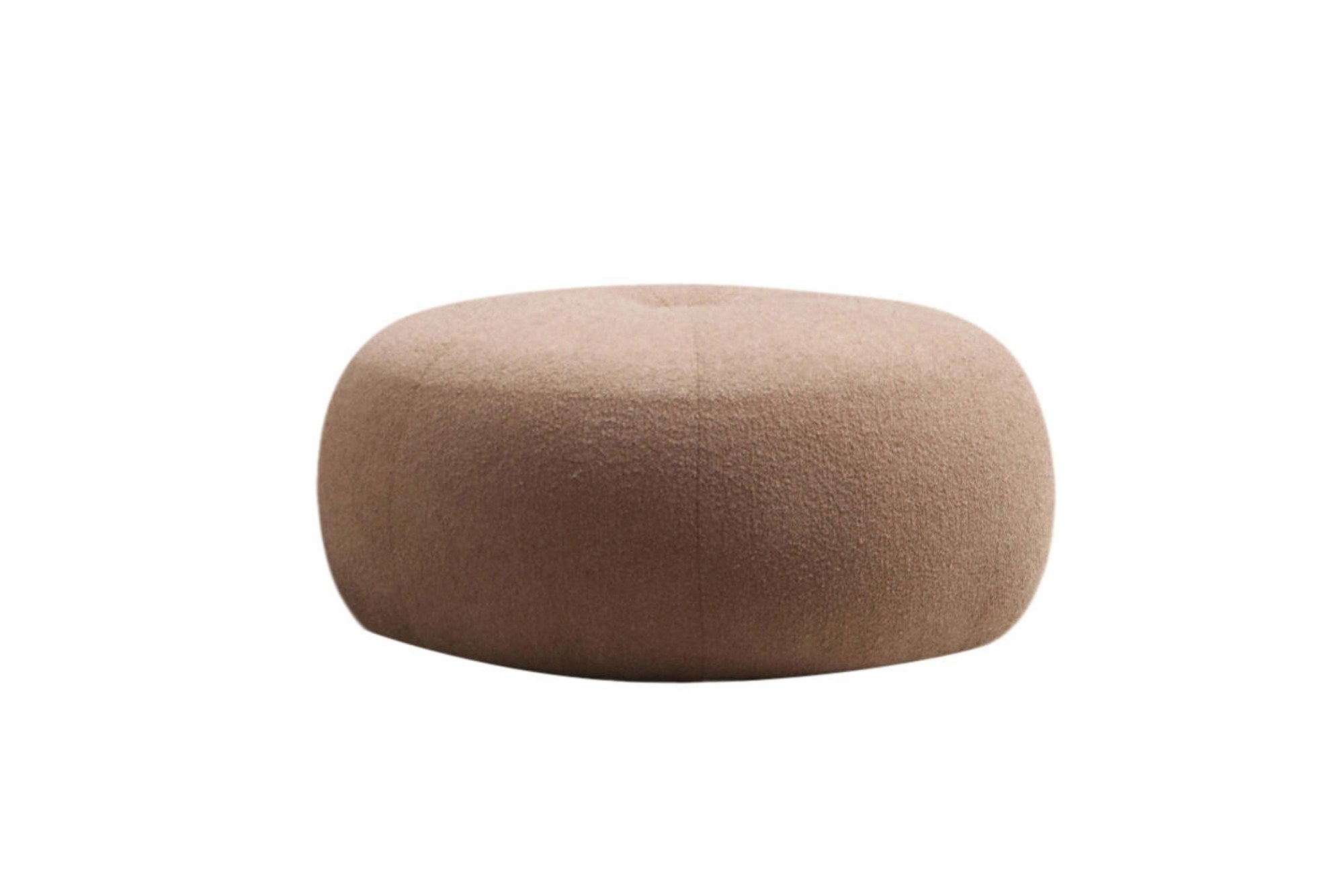 Tina - Cappuccino Pouffe – Modern Upholstered Ottoman