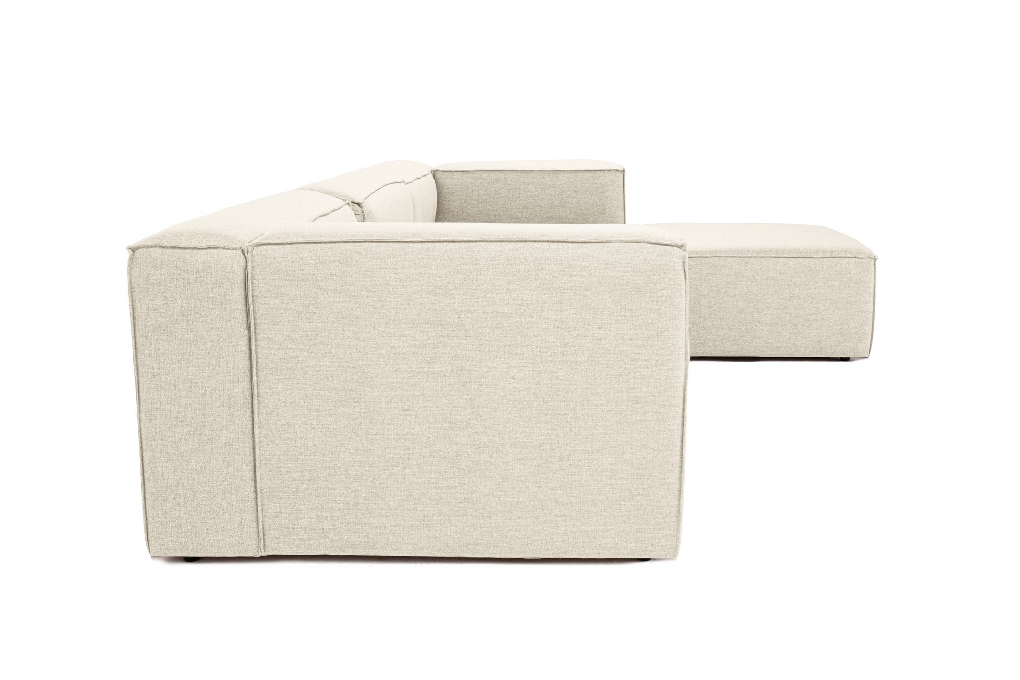 Fora – Ecru L Shape Corner Sofa | Designer Sectional for Living Room