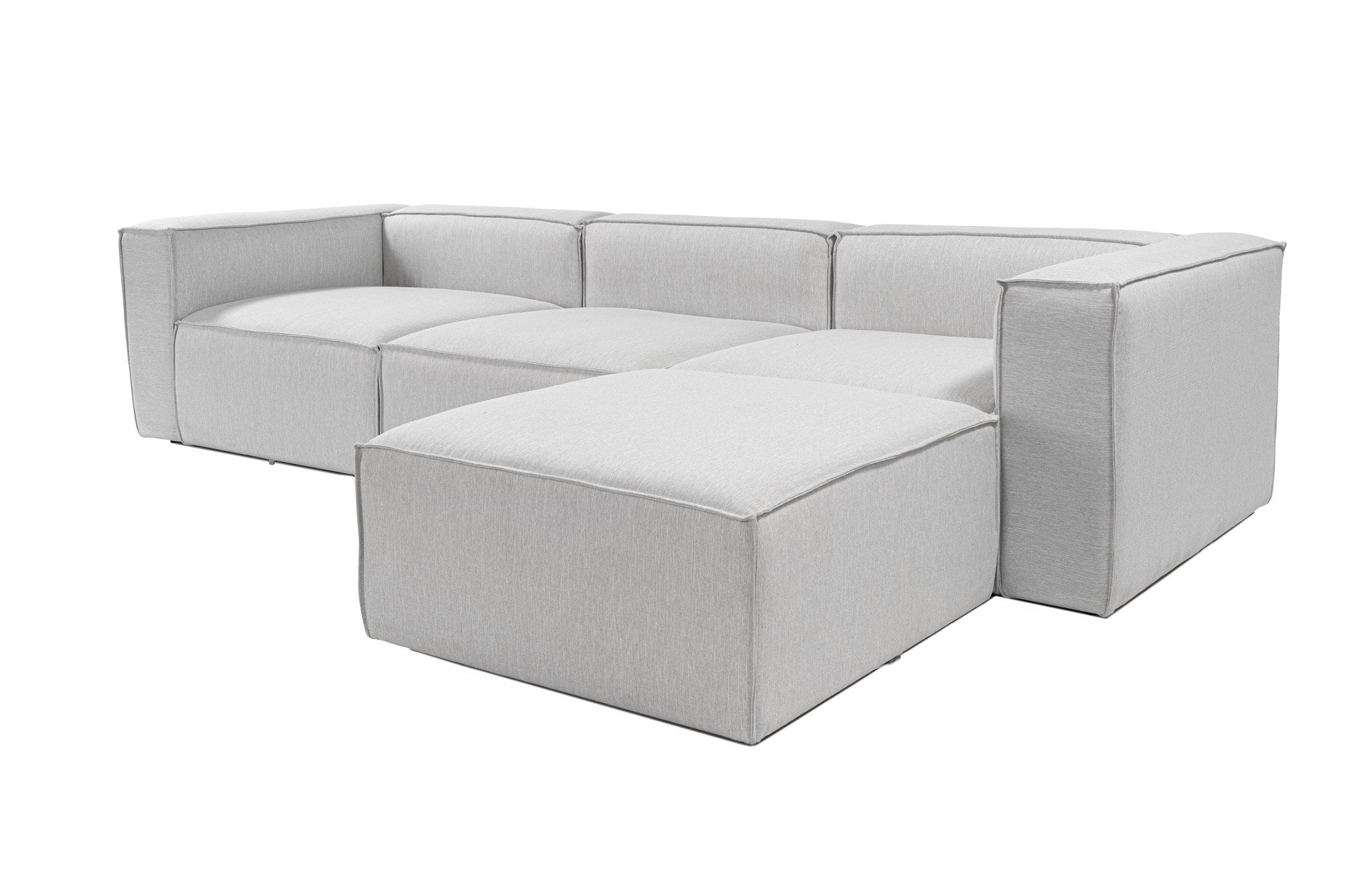 Fora – Grey L Shape Corner Sofa | Designer Sectional for Living Room