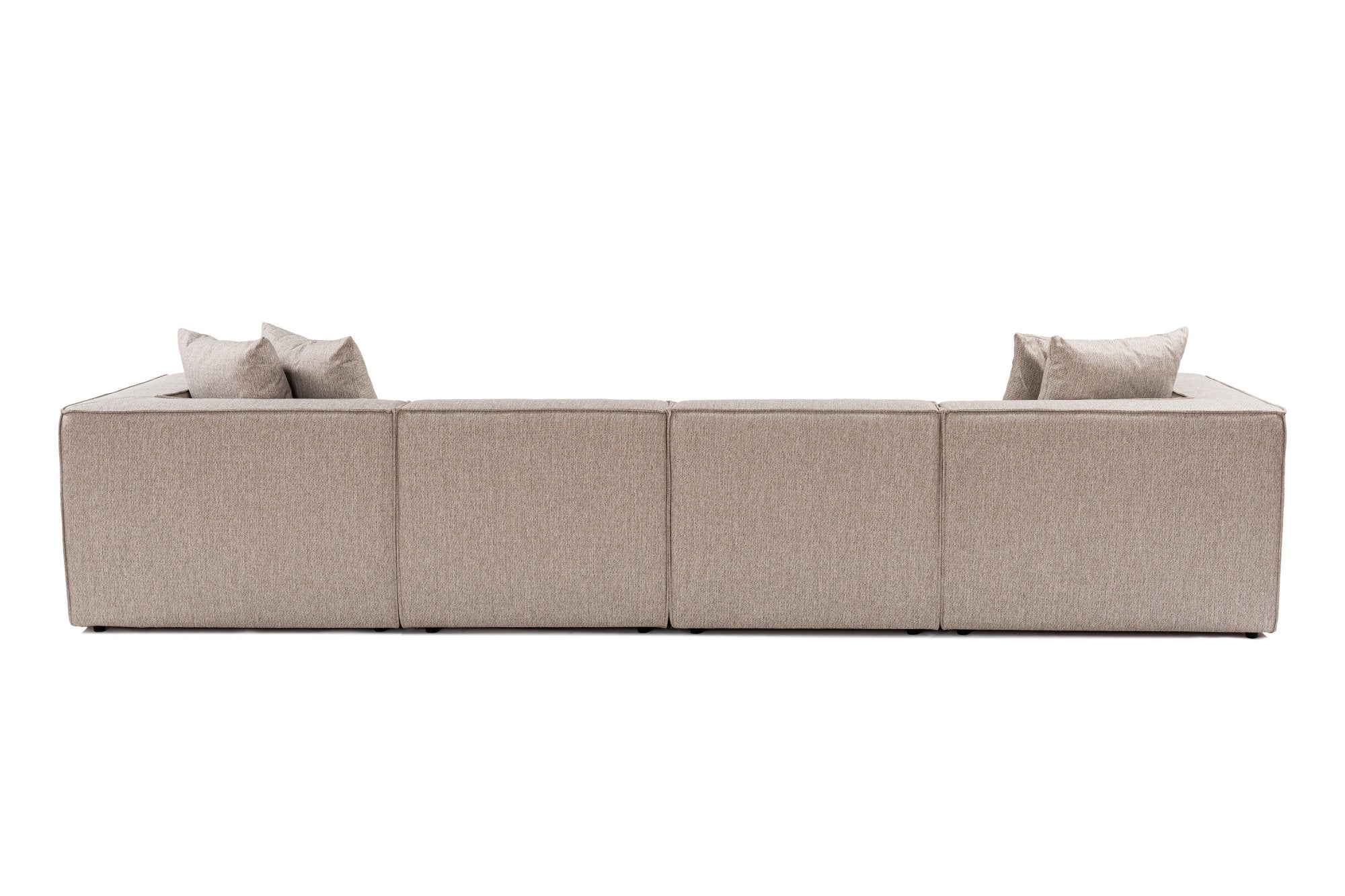 Sora – Sand Beige L Shape Corner Sofa | Designer Sectional for Living Room