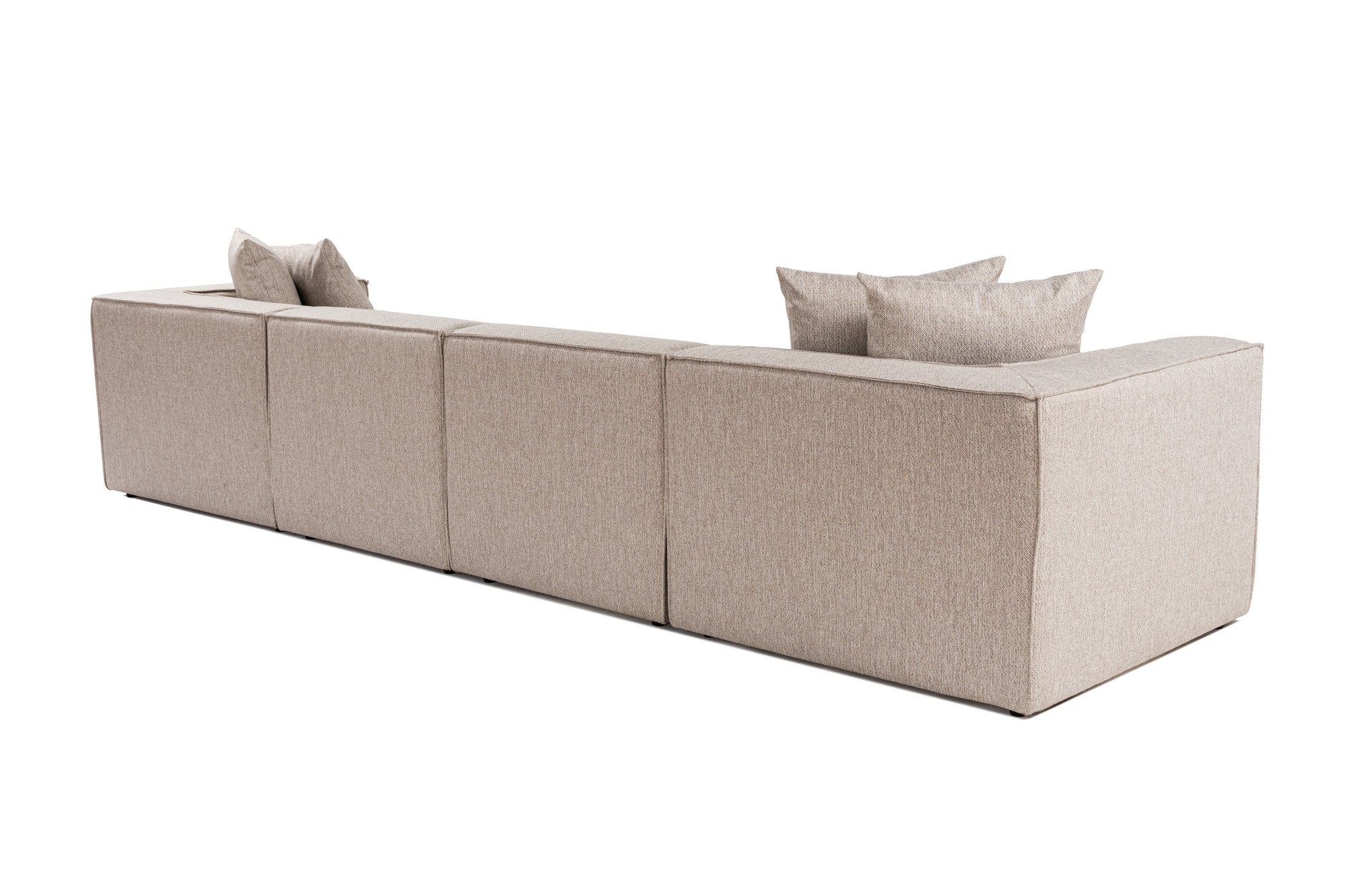Sora – Sand Beige L Shape Corner Sofa | Designer Sectional for Living Room