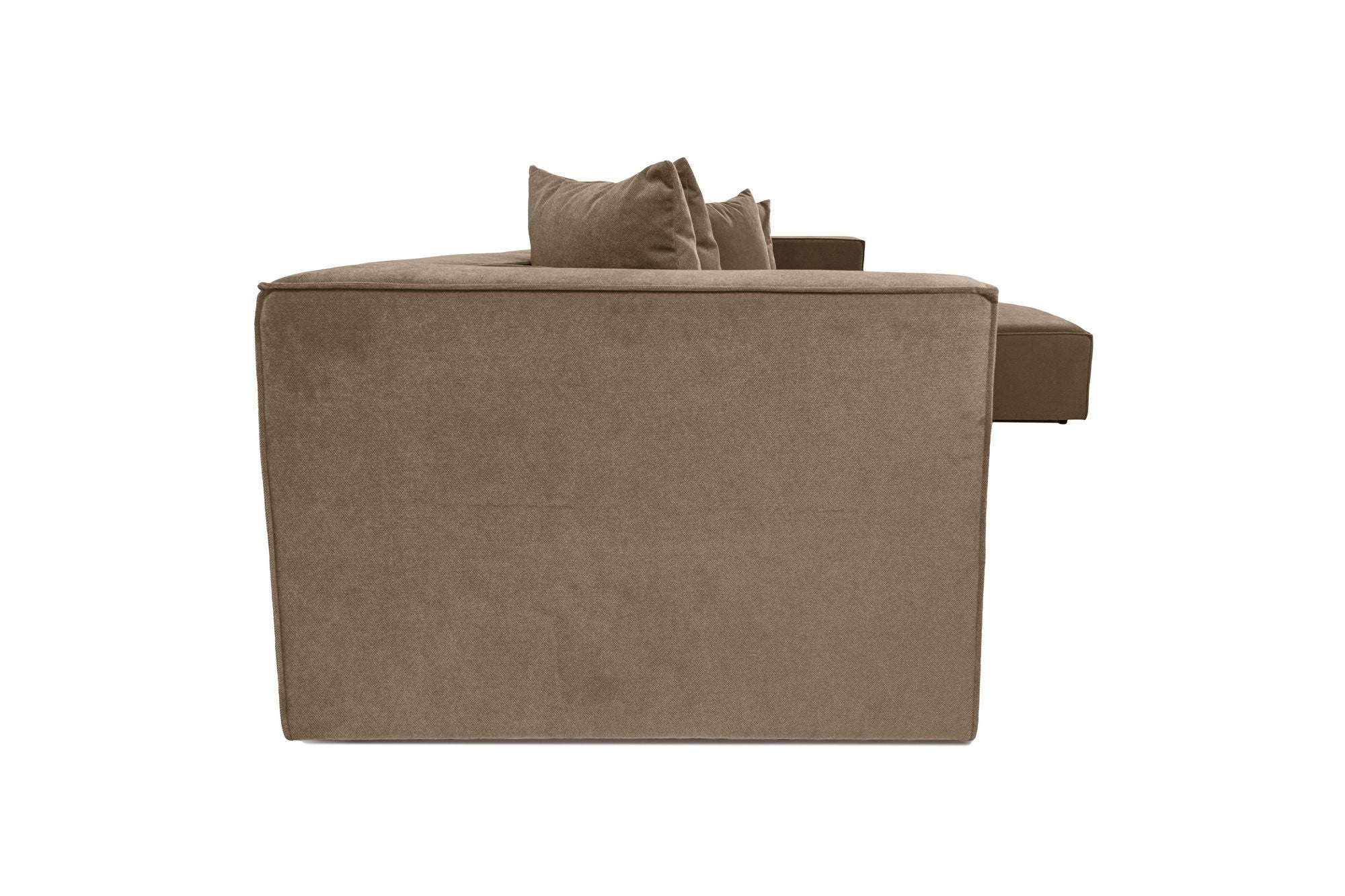 Sora – Brown L Shape Corner Sofa | Designer Sectional for Living Room