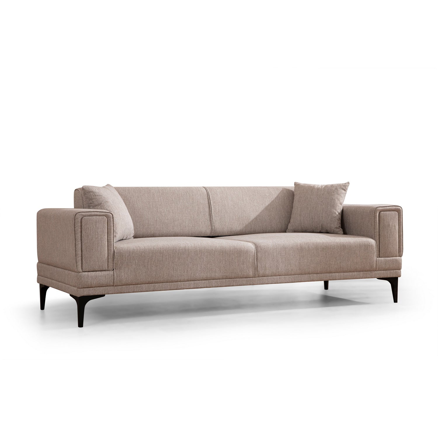 Horizon - Light Brown 3-Seater Sofa - Light brown