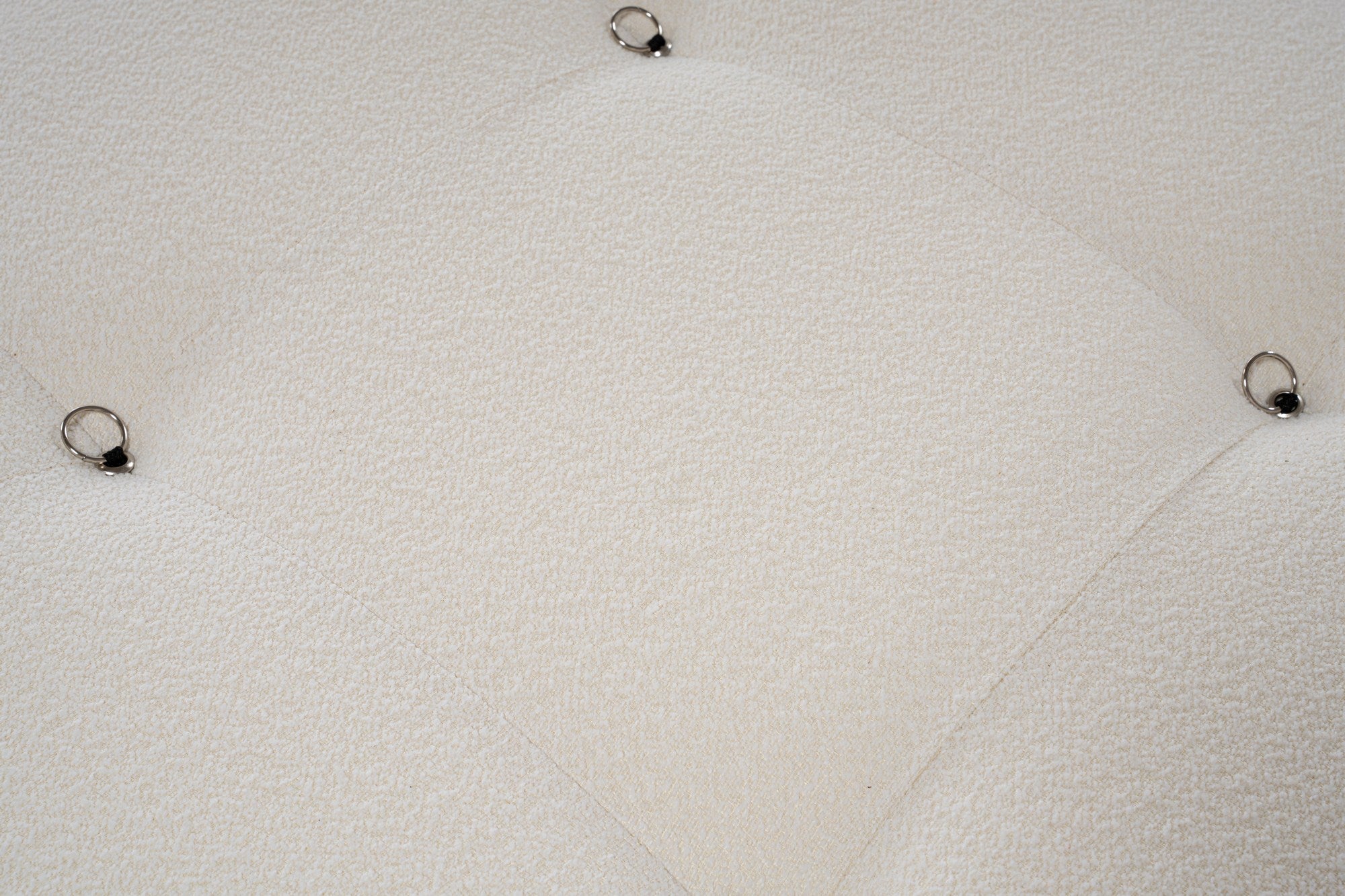 Bubble  3 Seater Sofa White curly wool| Modern Designer sofa